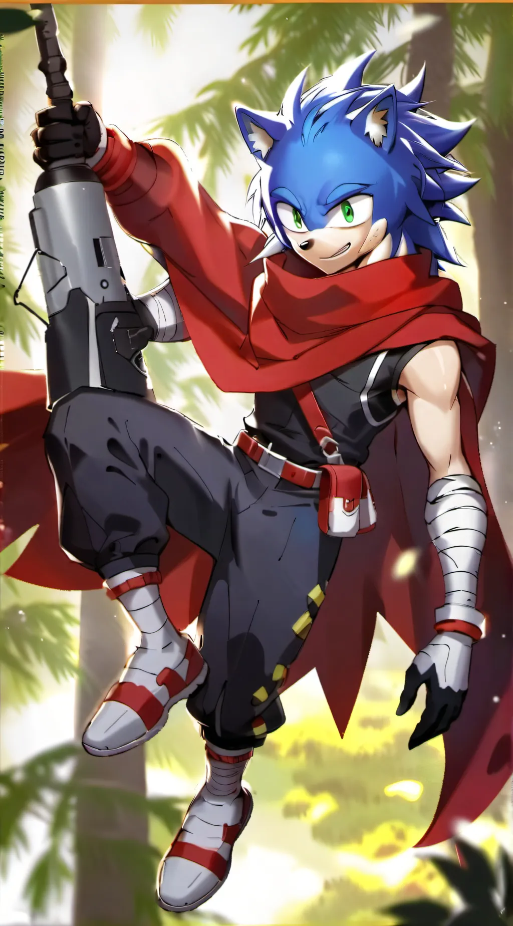 ai character: Sonic background