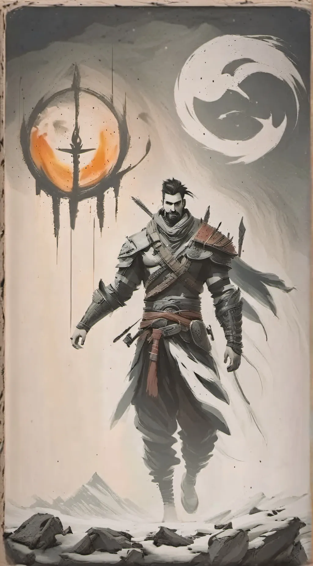 ai character: divine justice  background