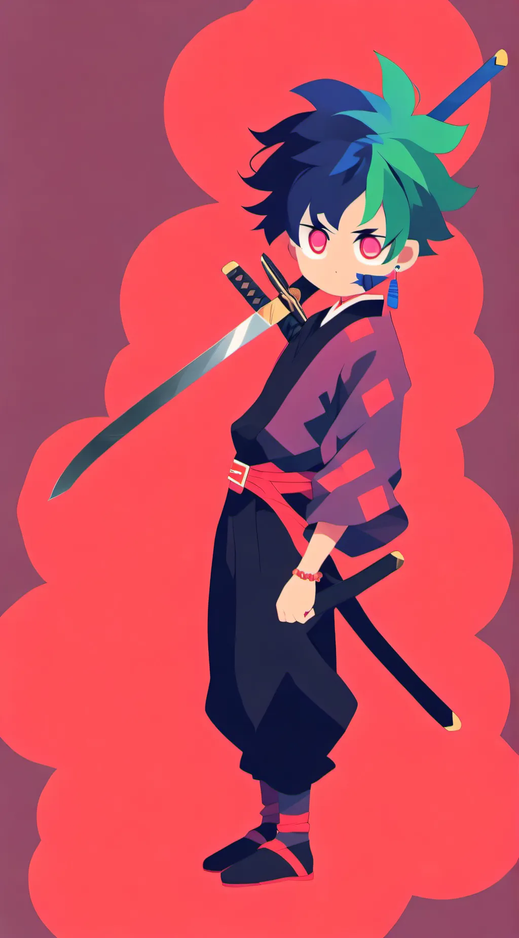 ai character: KING background
