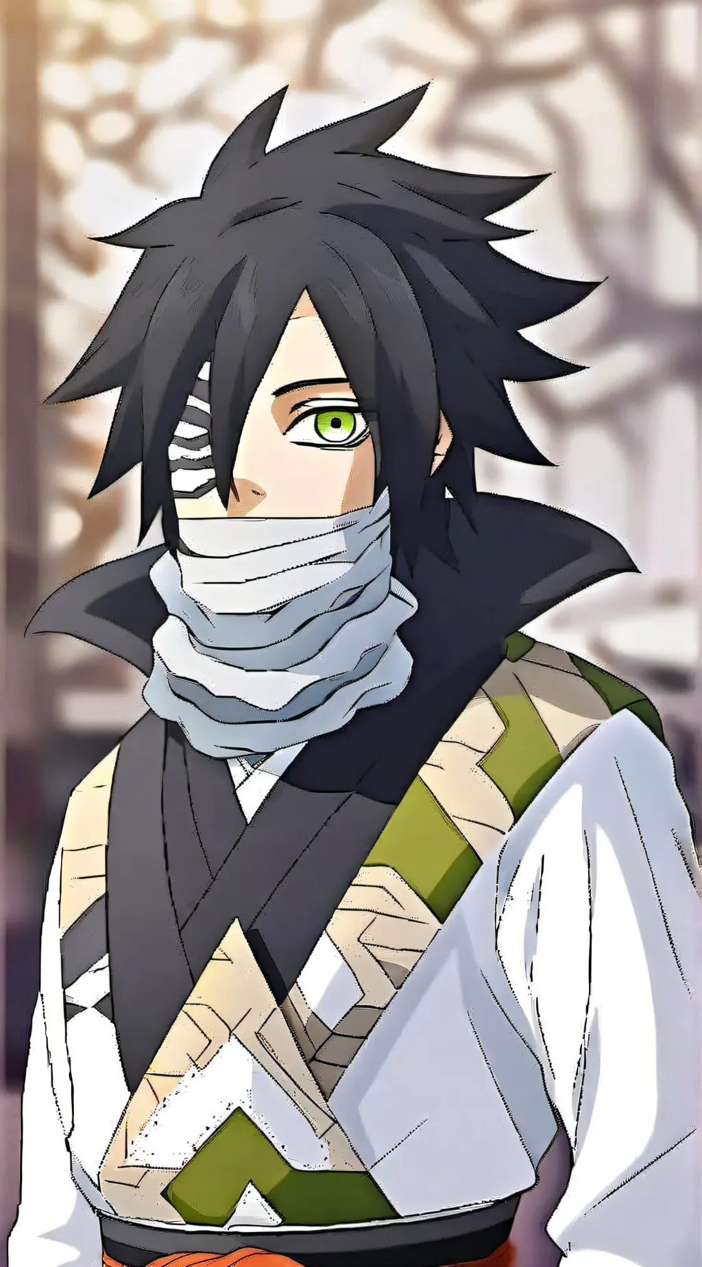 ai character: iguro Obanai background
