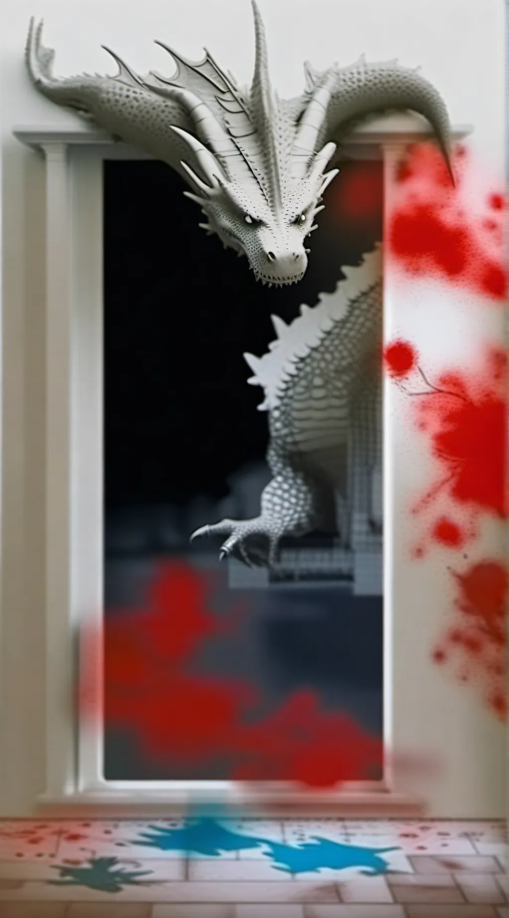ai character: Spooky the dragon  background