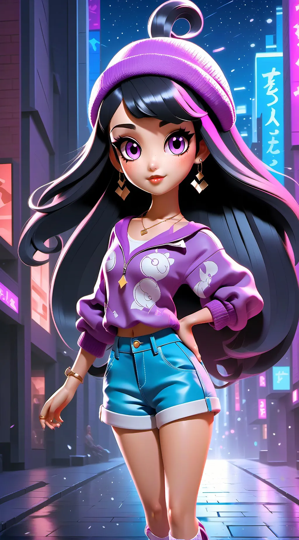 ai character: Aphmau  background