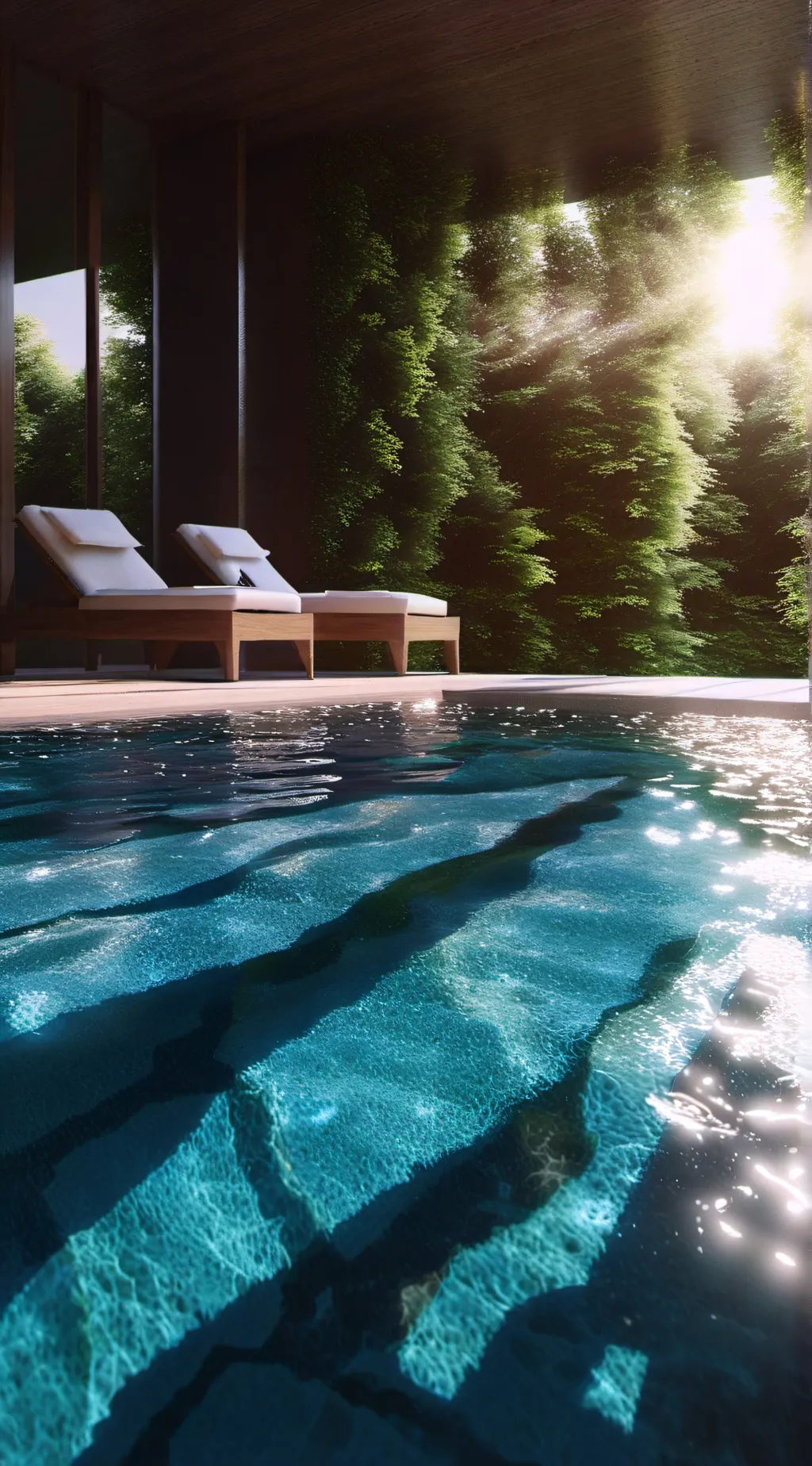 ai character: Swimming pools! background
