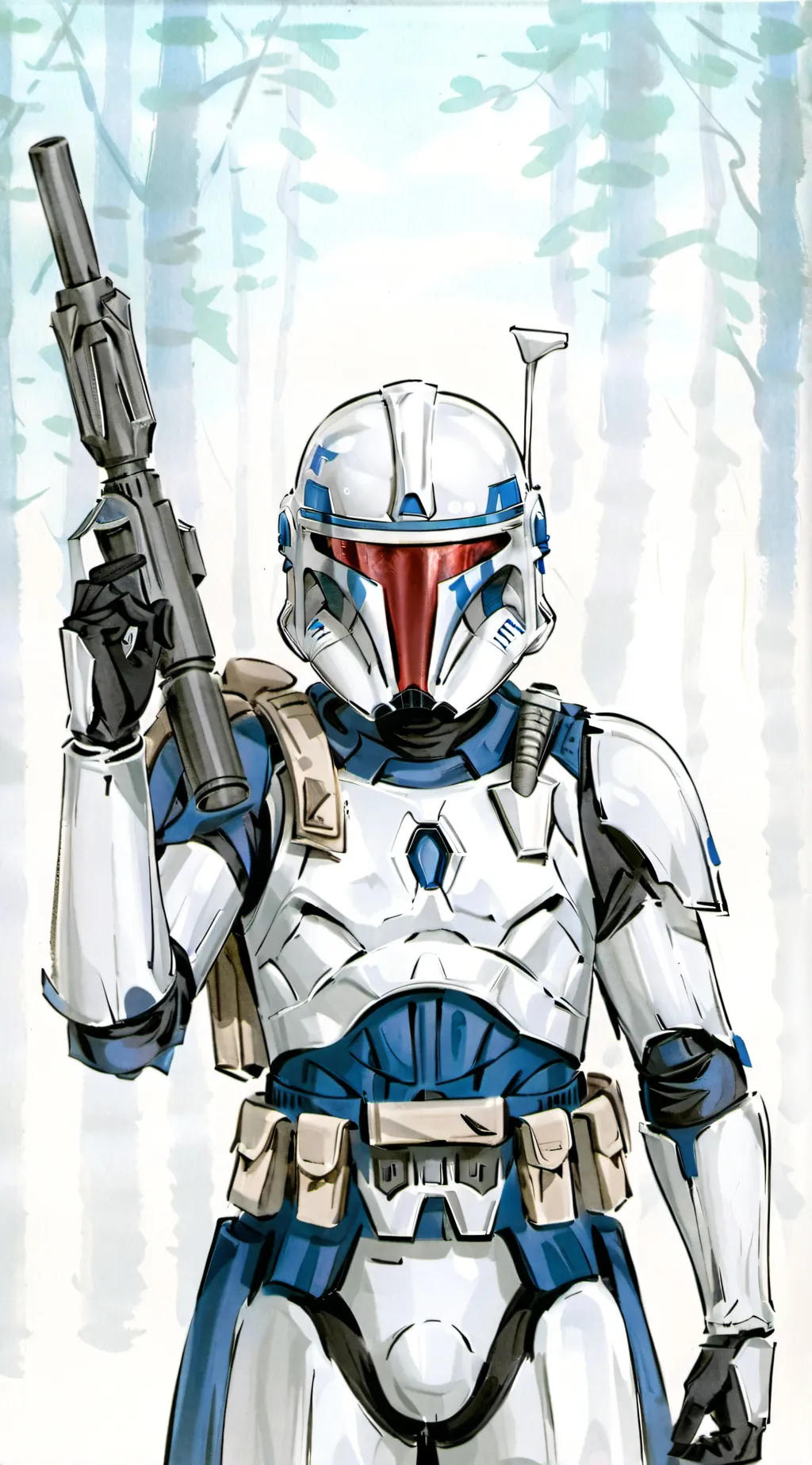 ai character: ARC trooper fives background