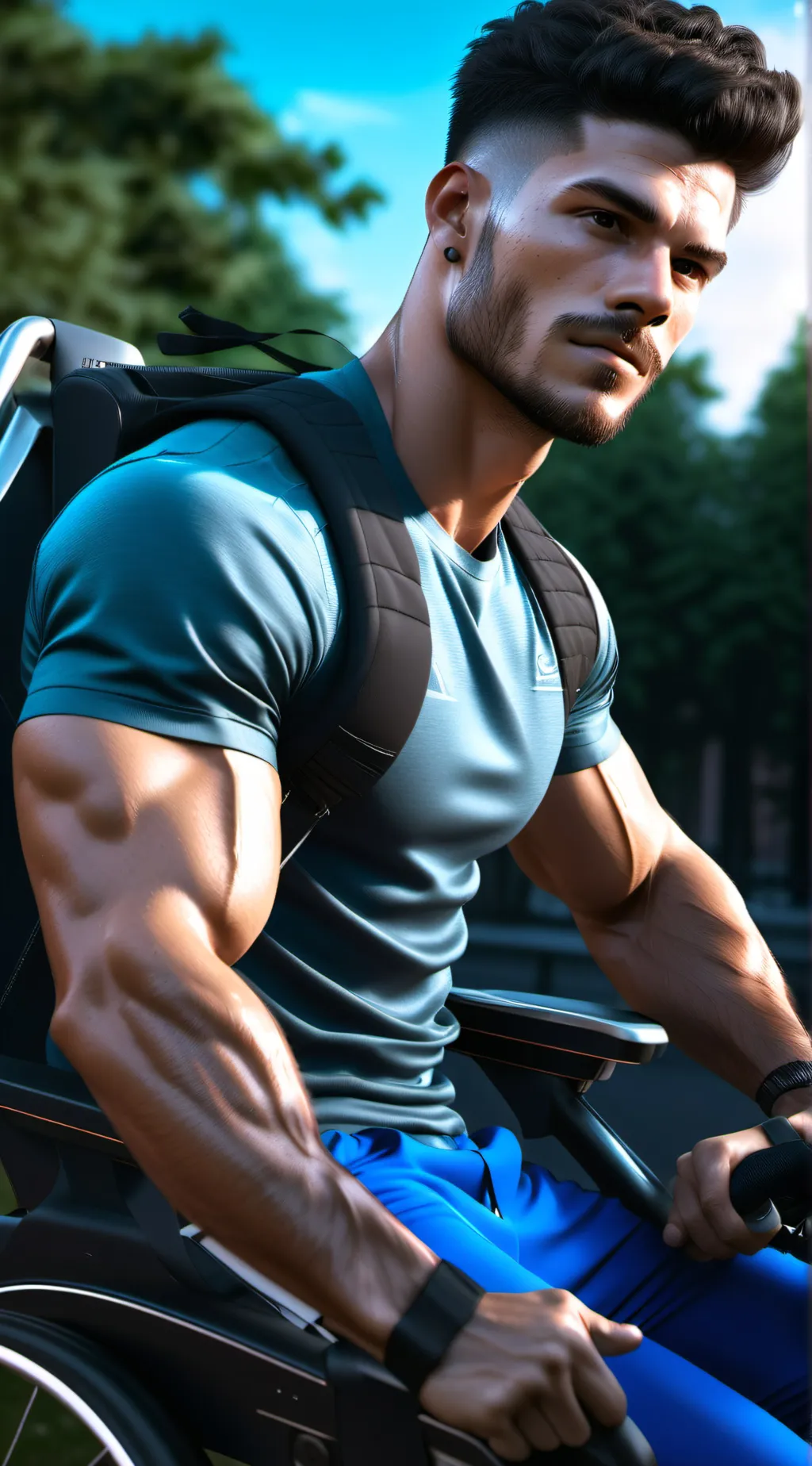 ai character: Jeffrey  background