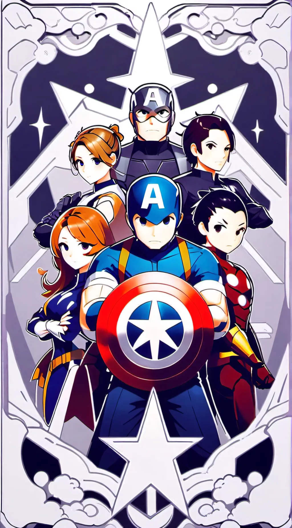 ai character: Avengers 12 background