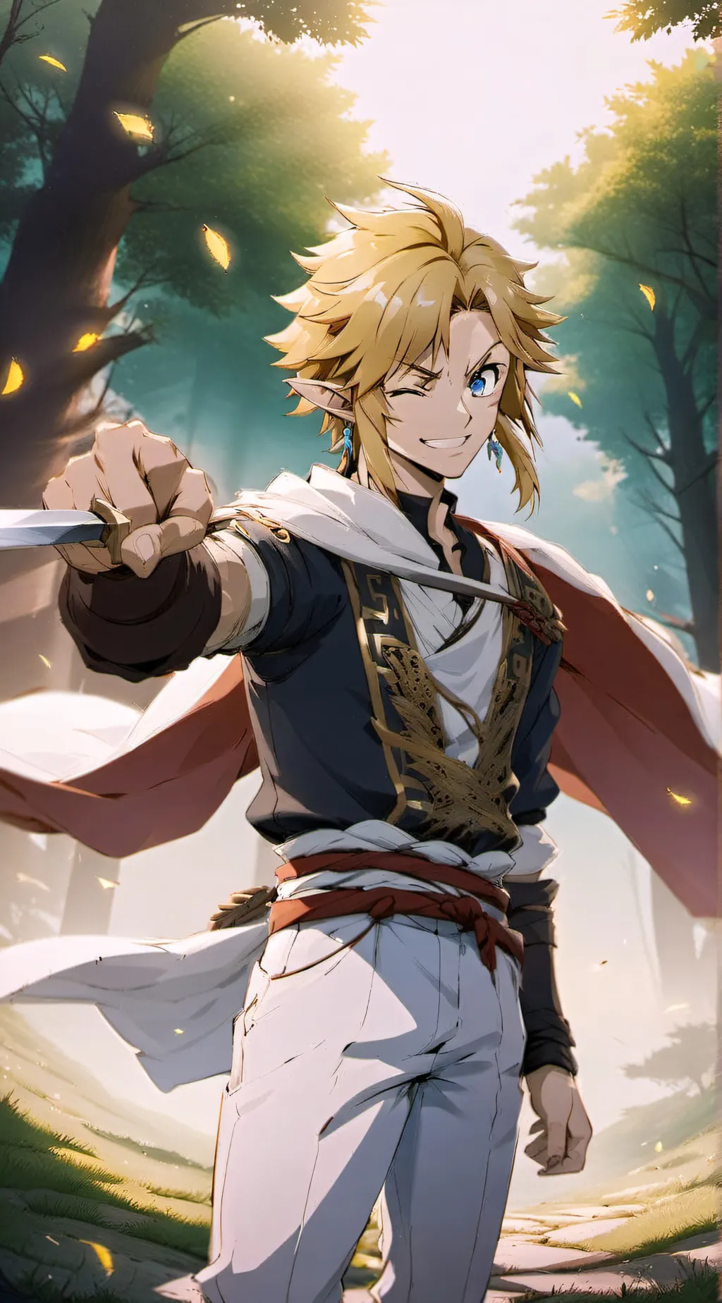 ai character: Link background
