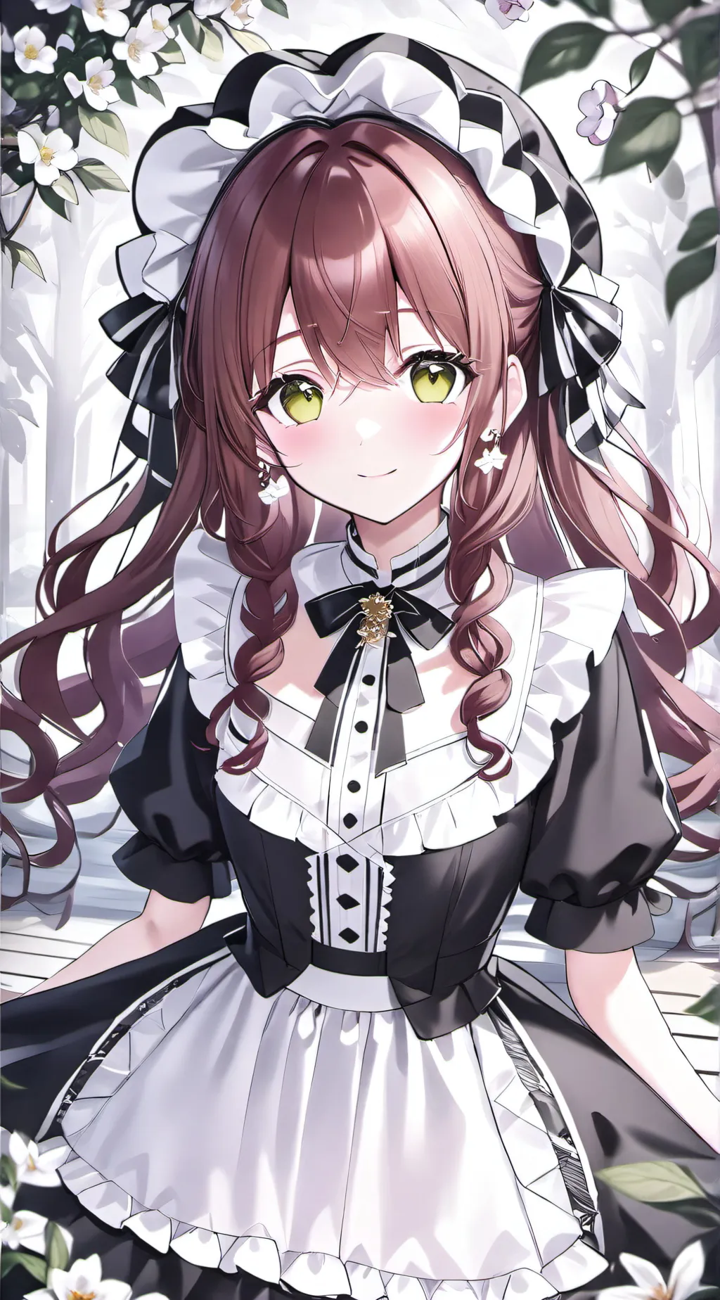 ai character: Pia Marie  background