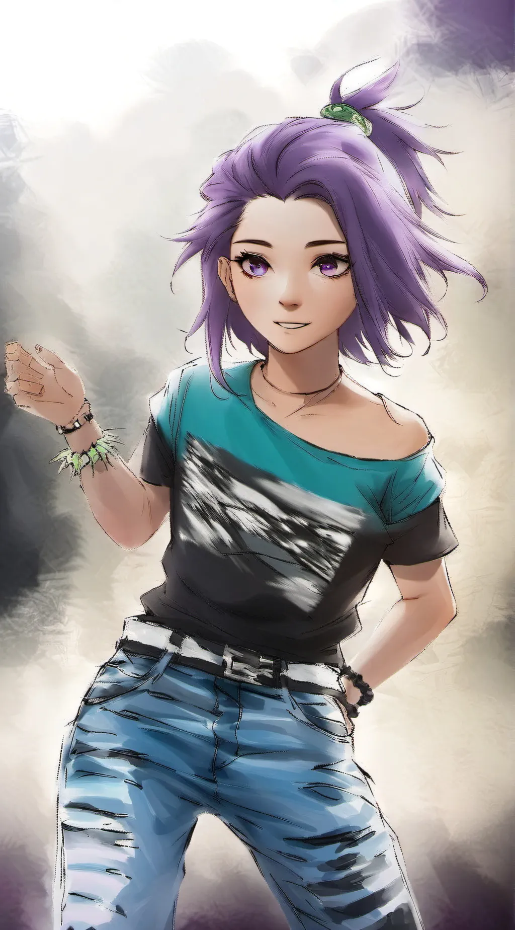 ai character: Kipo and TAOWB background
