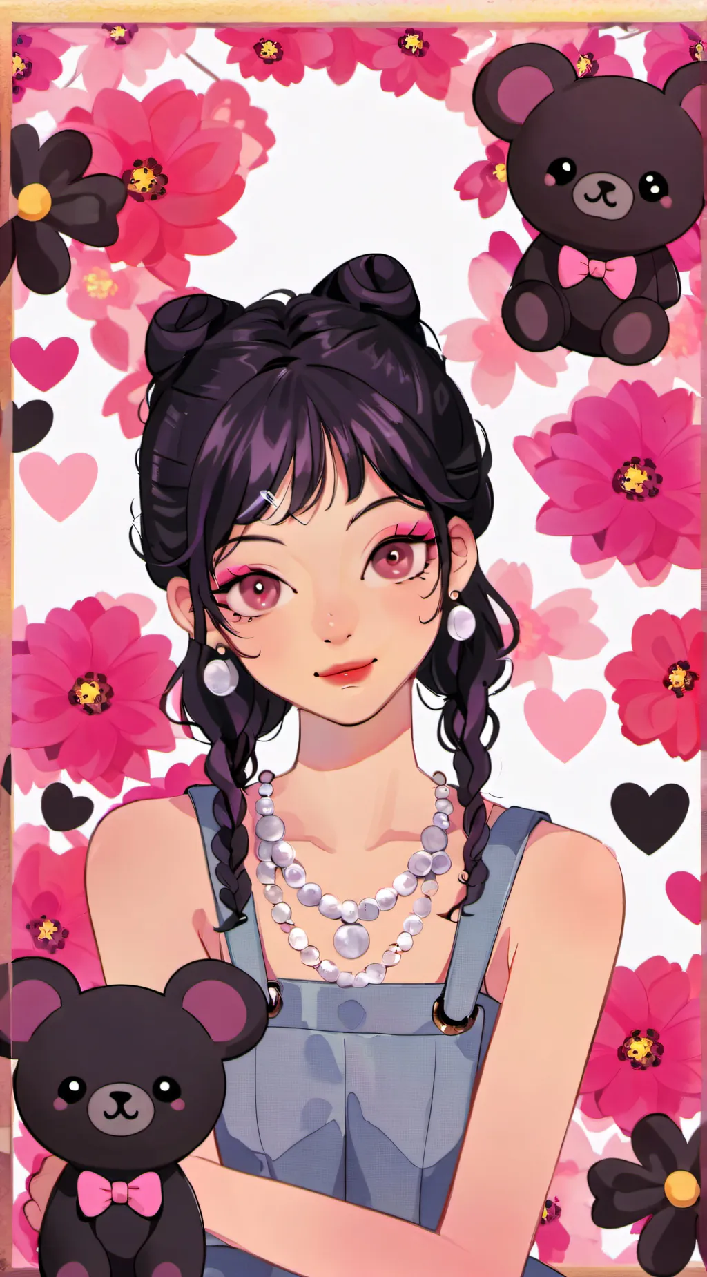 ai character: lady background