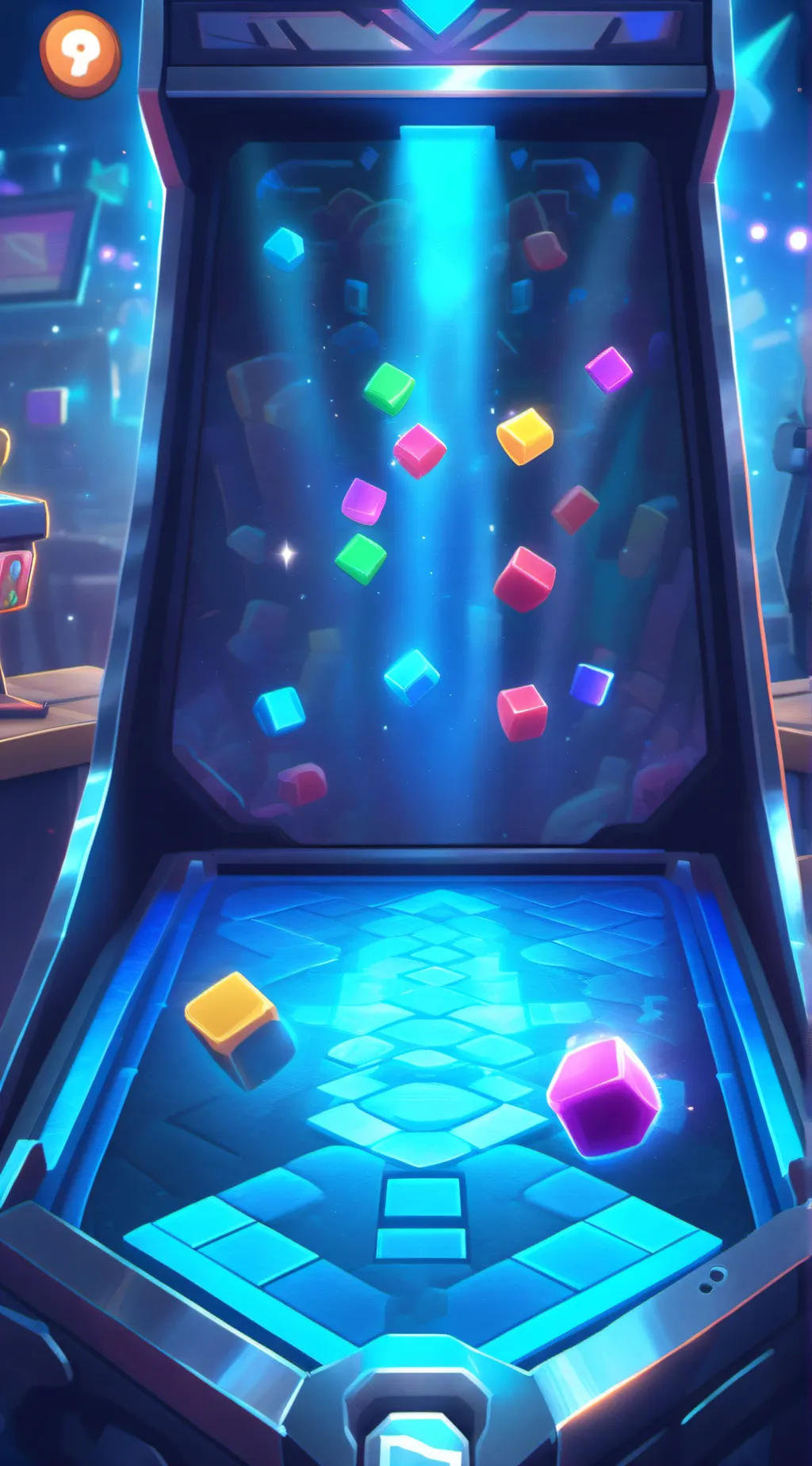 ai character: Tetris Game background