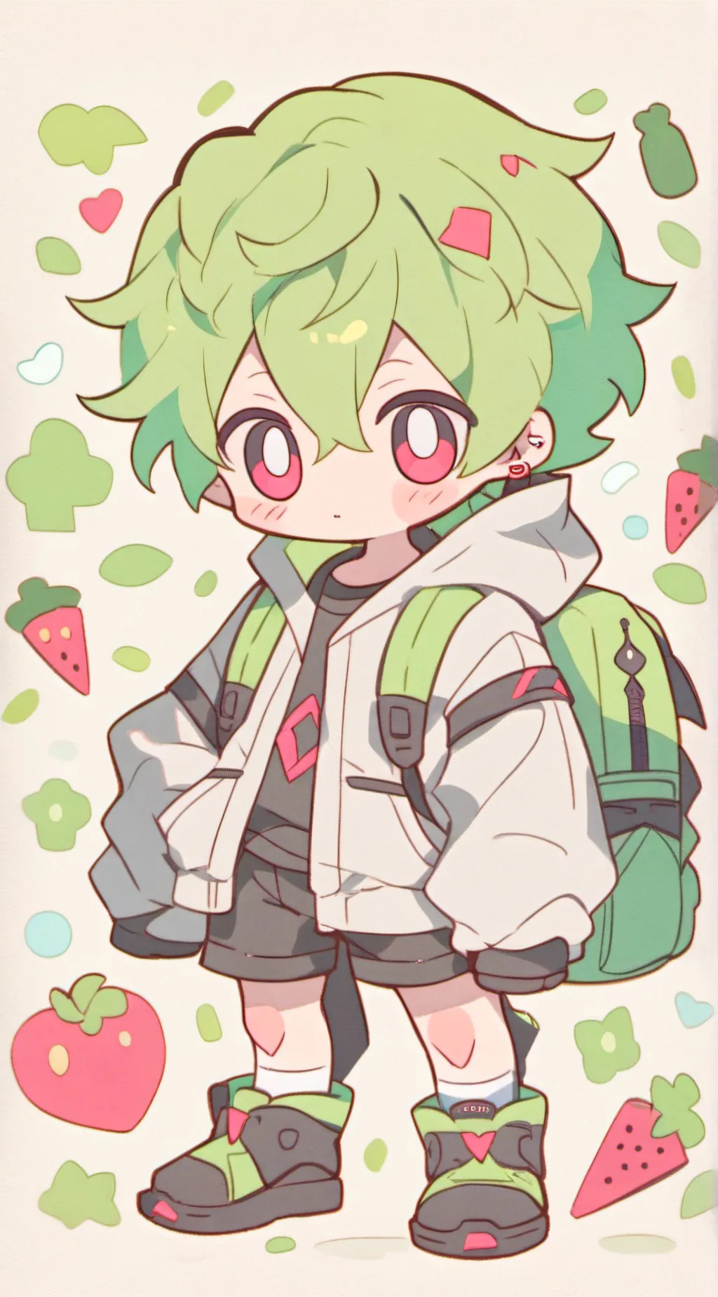 ai character: ash background