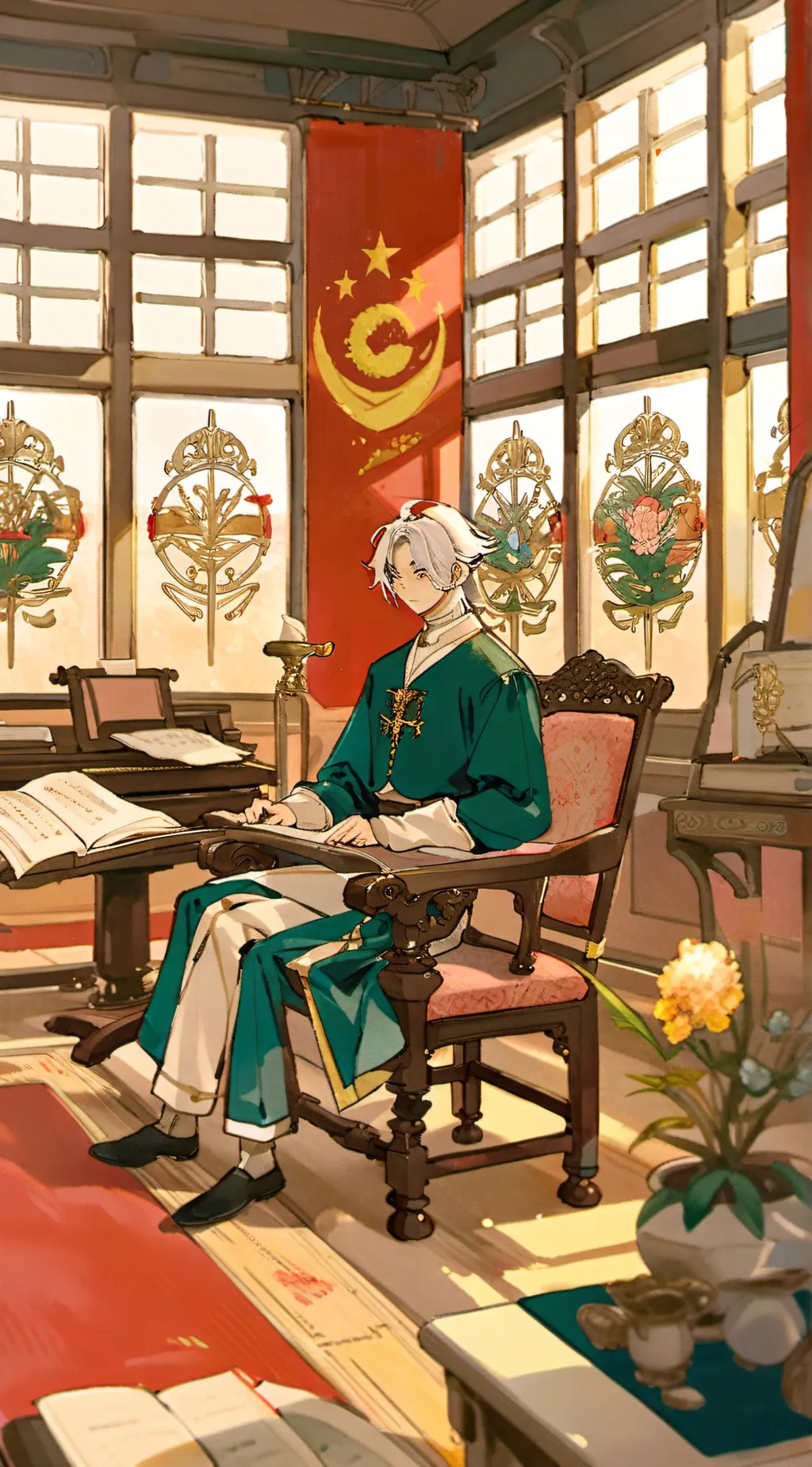 ai character: Eden Academy  background
