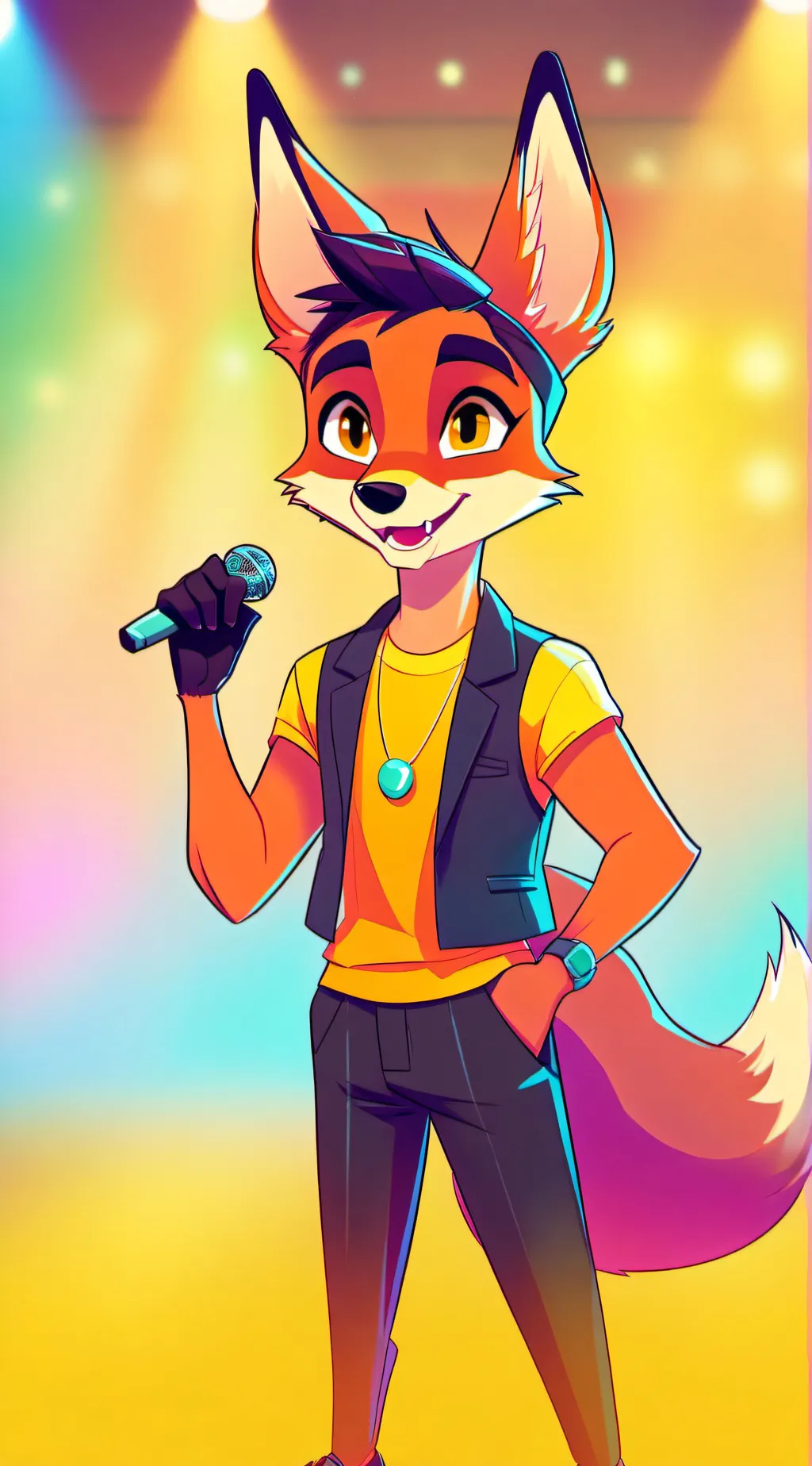 ai character: FOX, DARIN background