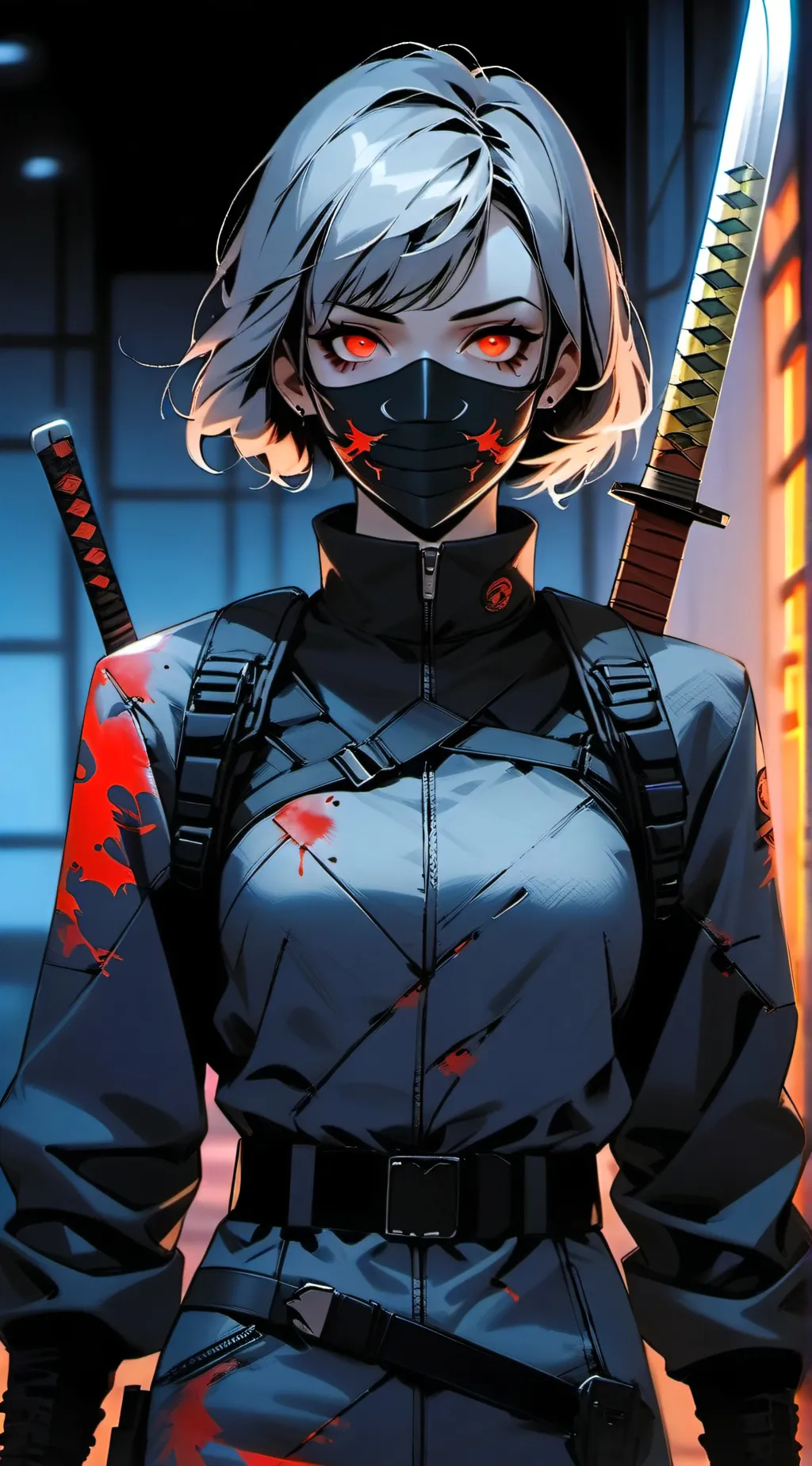 ai character: Crimson Jinxy background