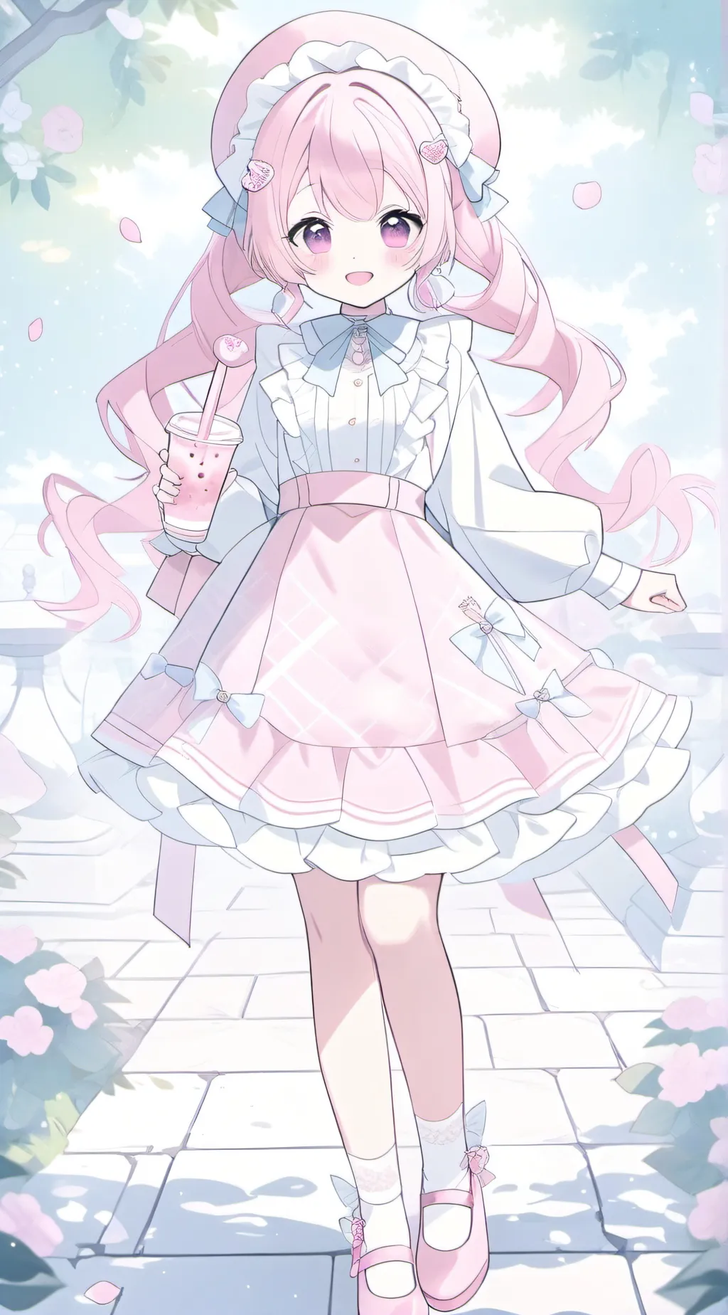 ai character: 🍓strawberry🍓 background