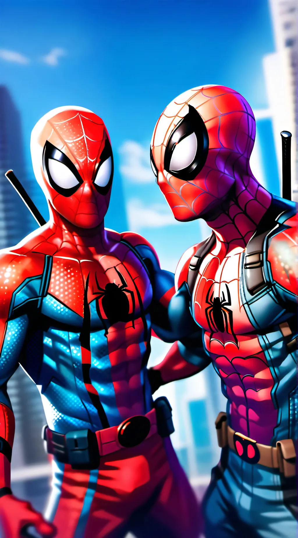ai character: Spidypool background