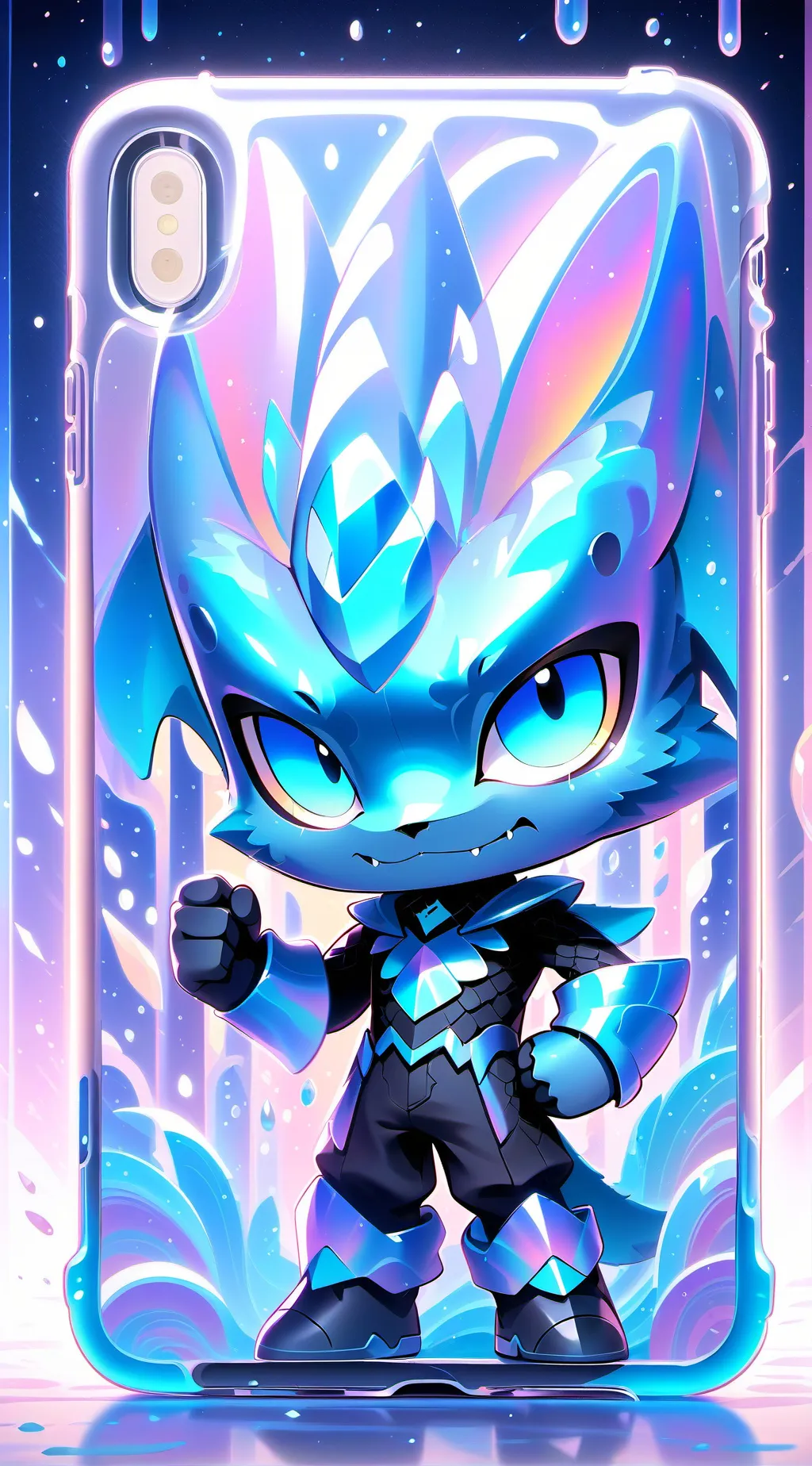 ai character: Smiling critters  background