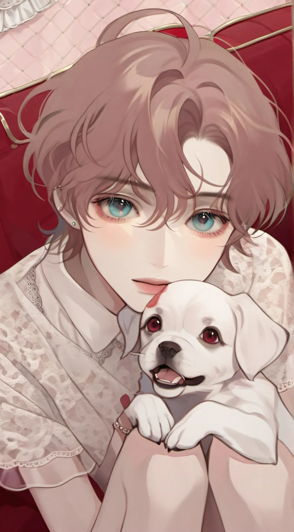 ai character: The puppy story background