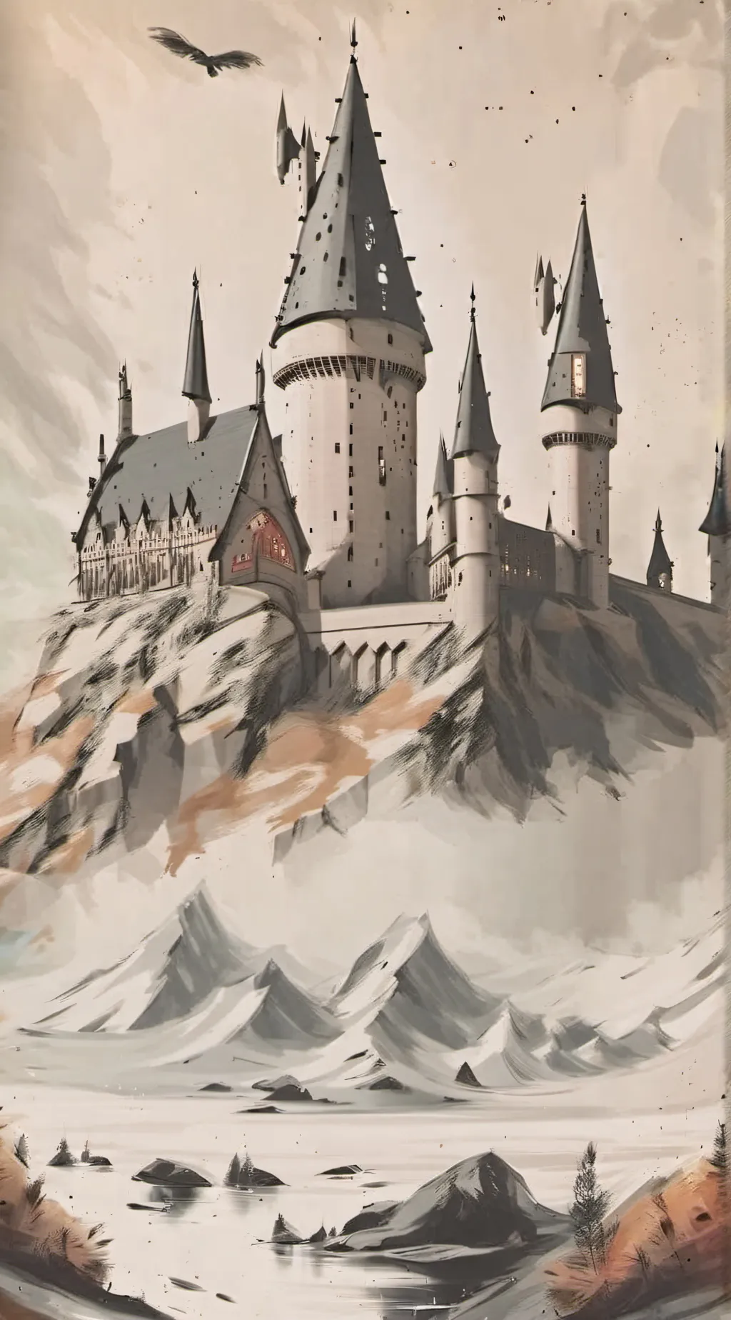 ai character: Hogwarts. background