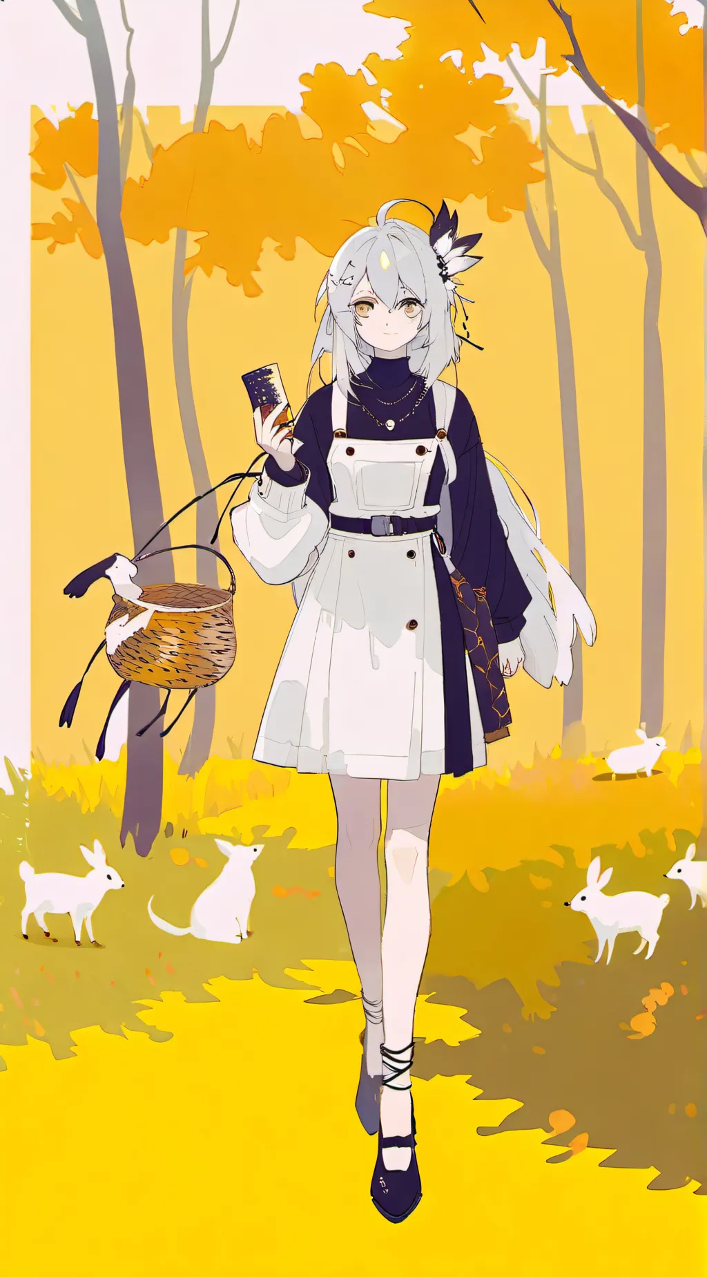 ai character: smiling critters  background