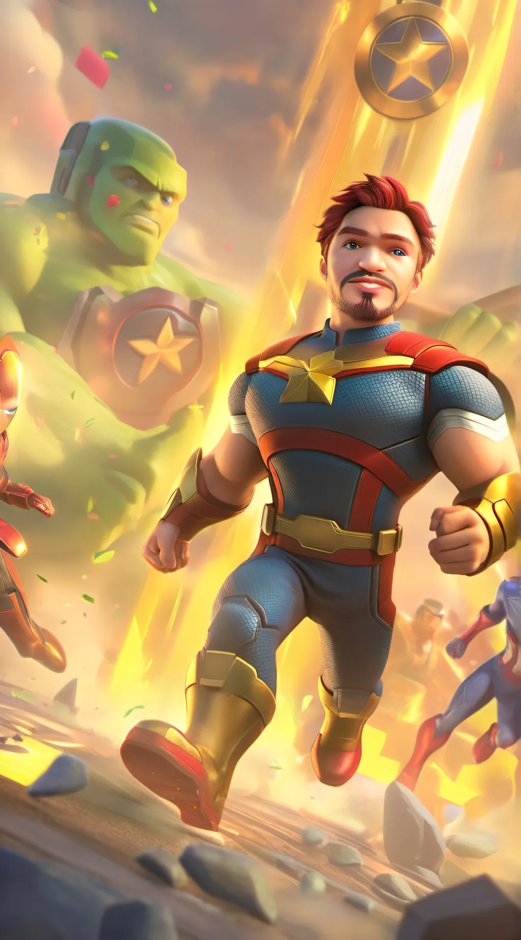 ai character: Avengers x Ninja's background