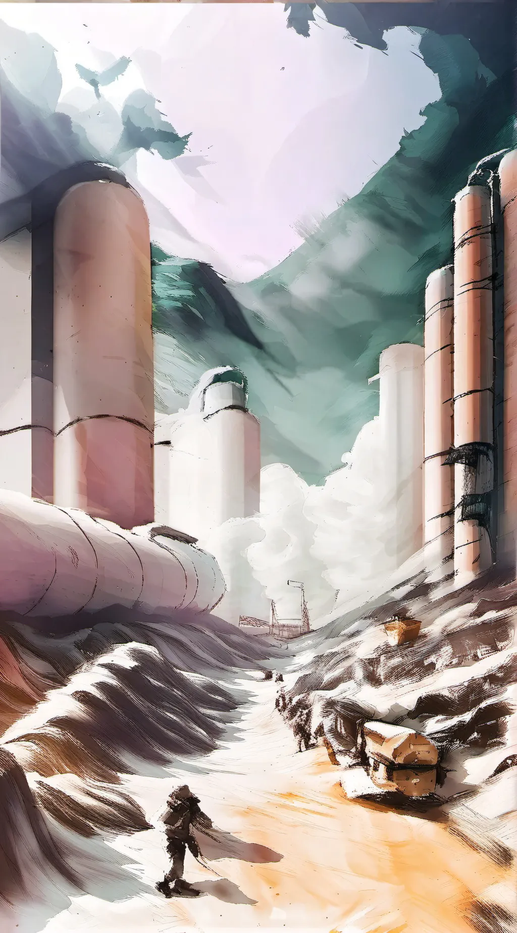 ai character: The factory background