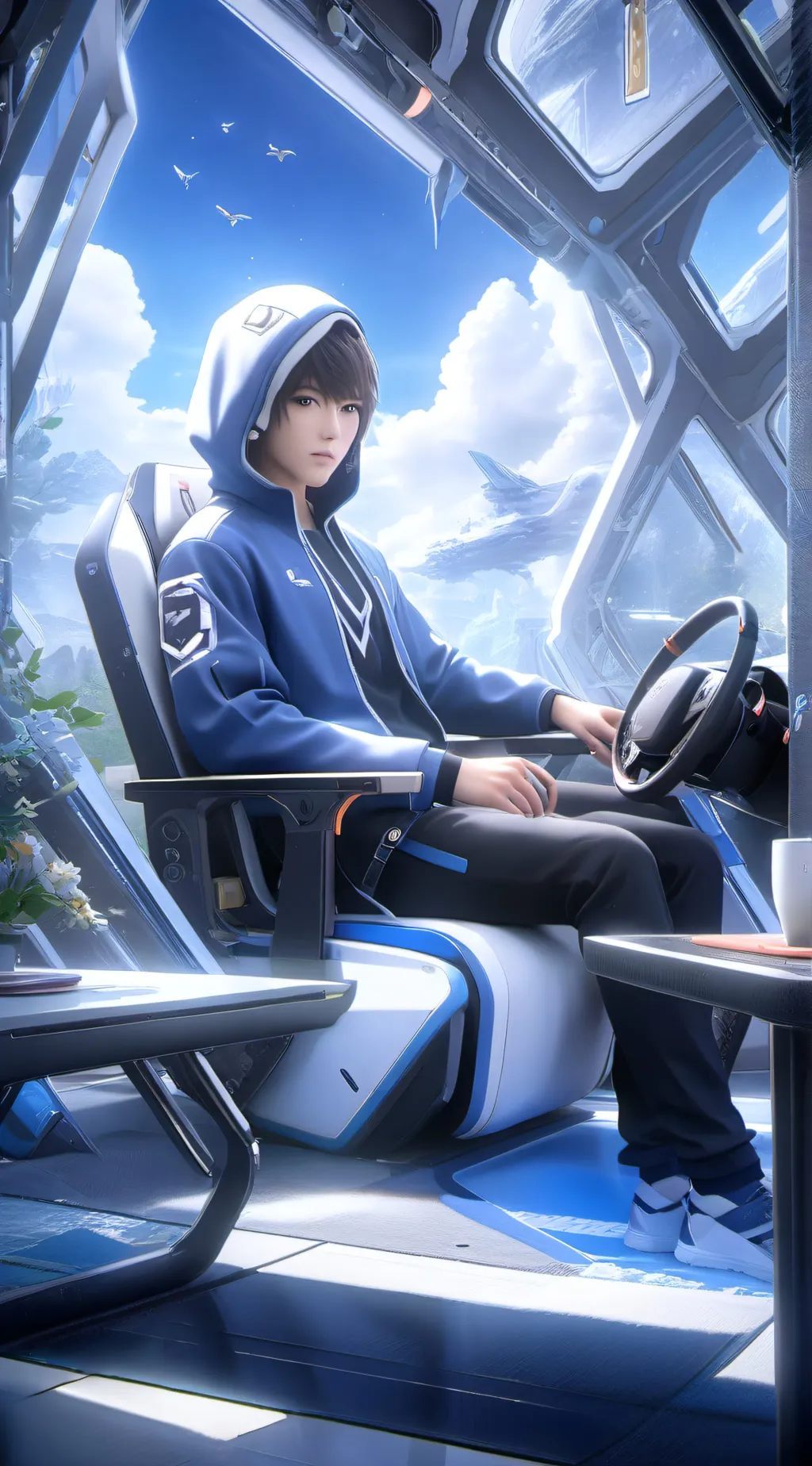 ai character: Jaeho  background