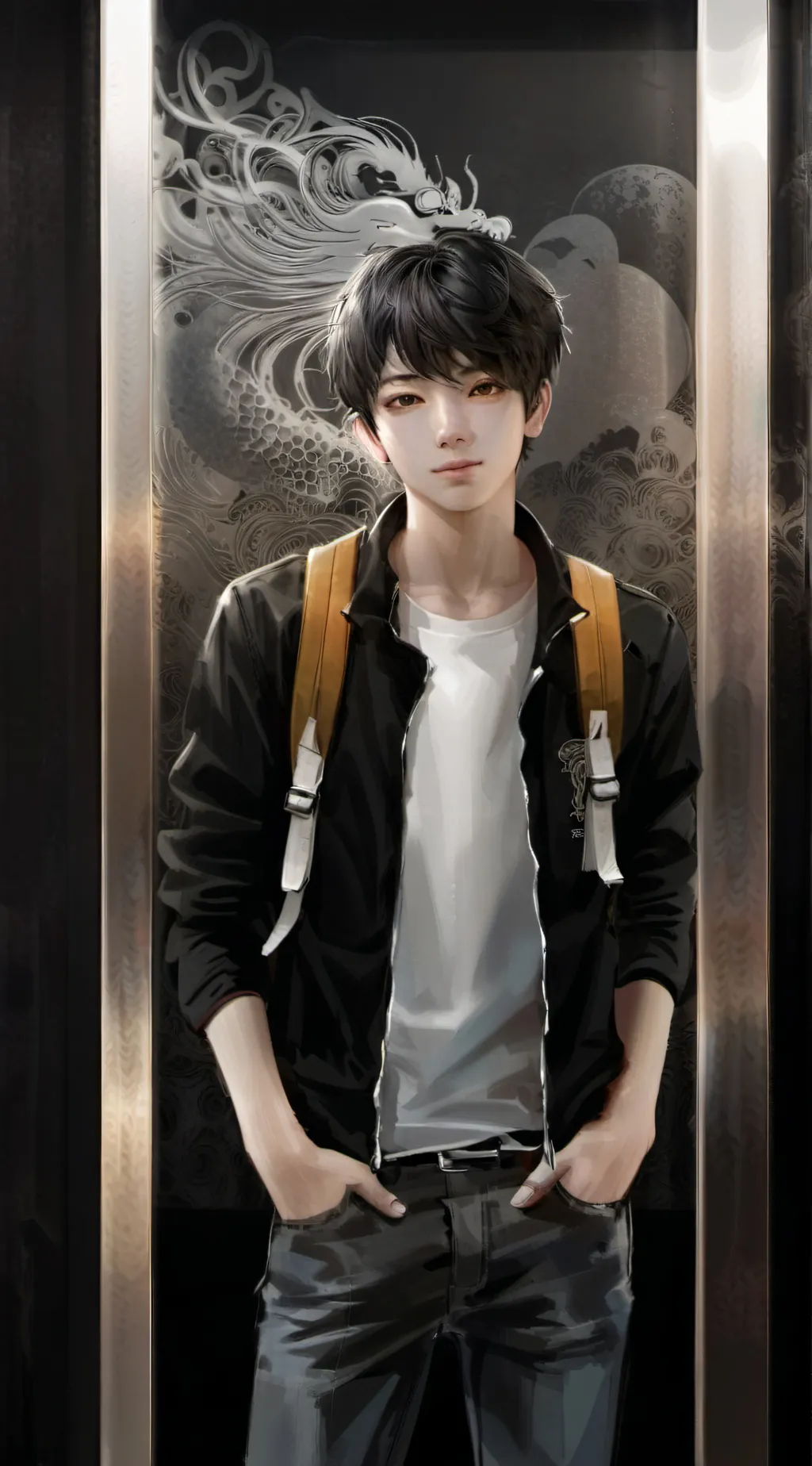 ai character: 冬木 background