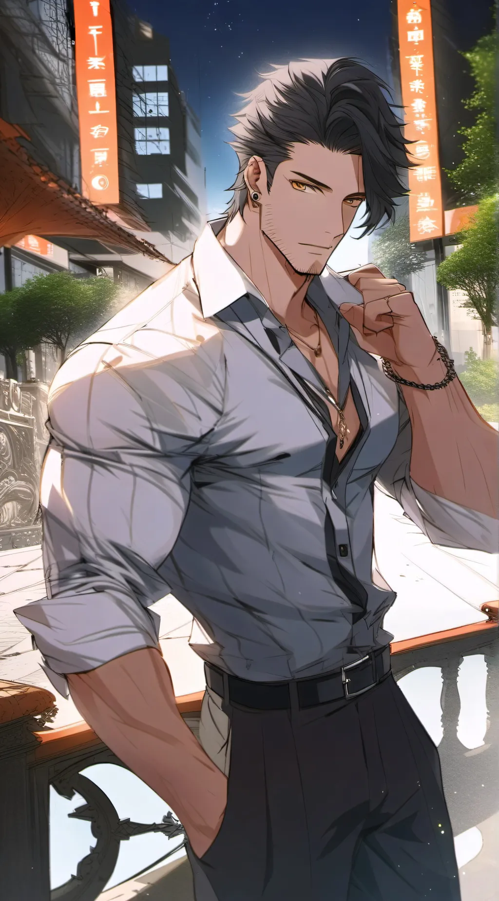 ai character: Issac background