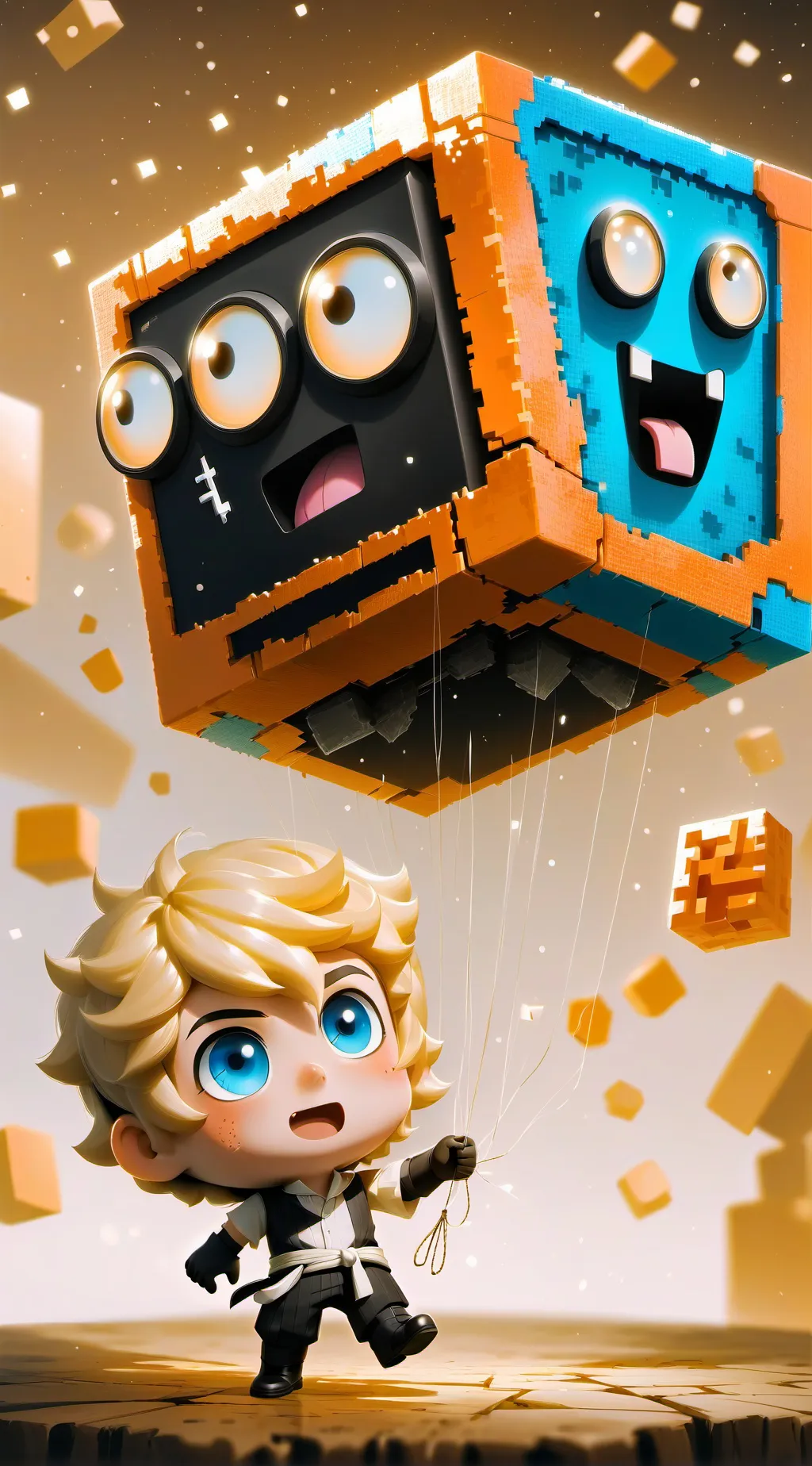 ai character: Command block background