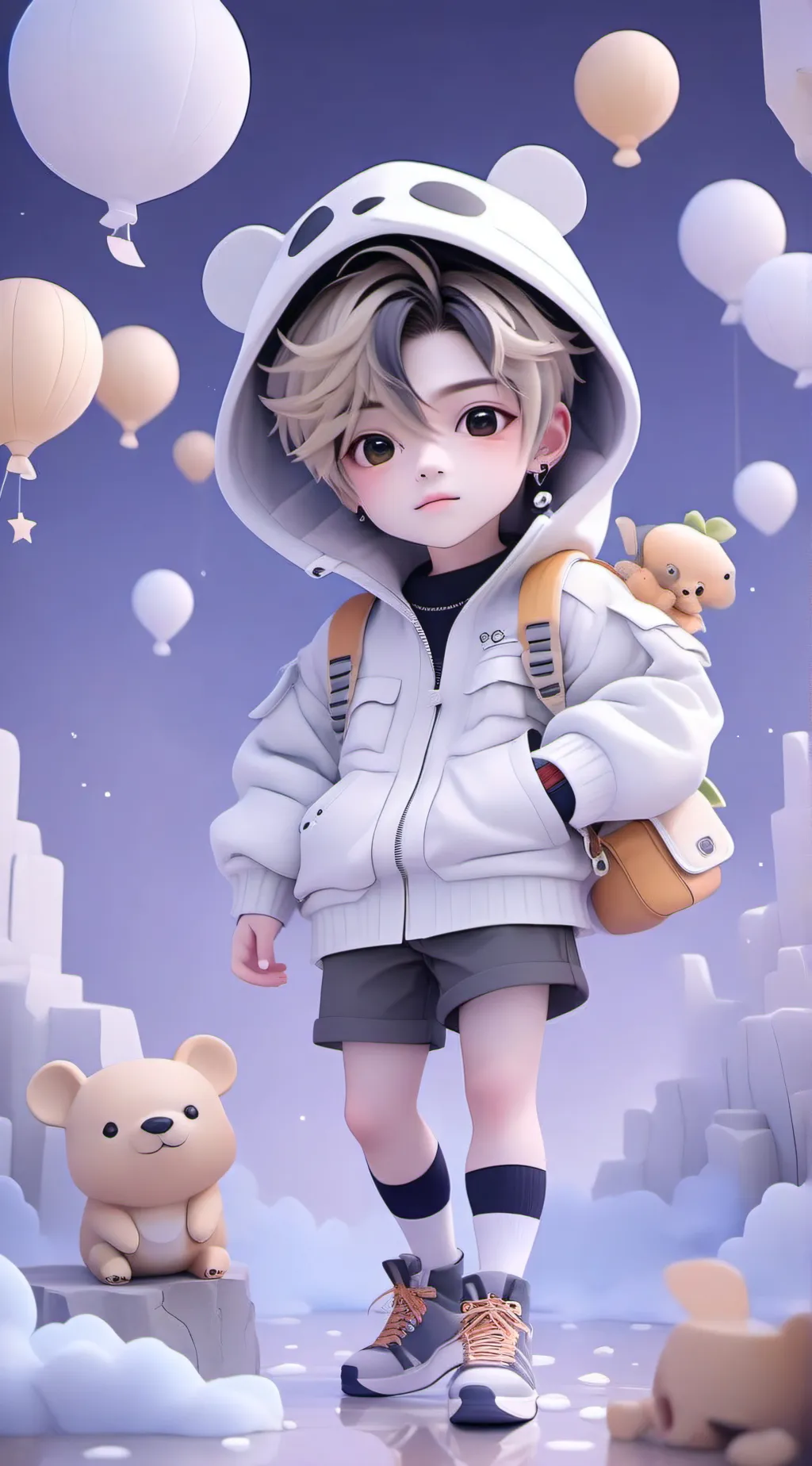 ai character: HYBRID ROOMATES! background