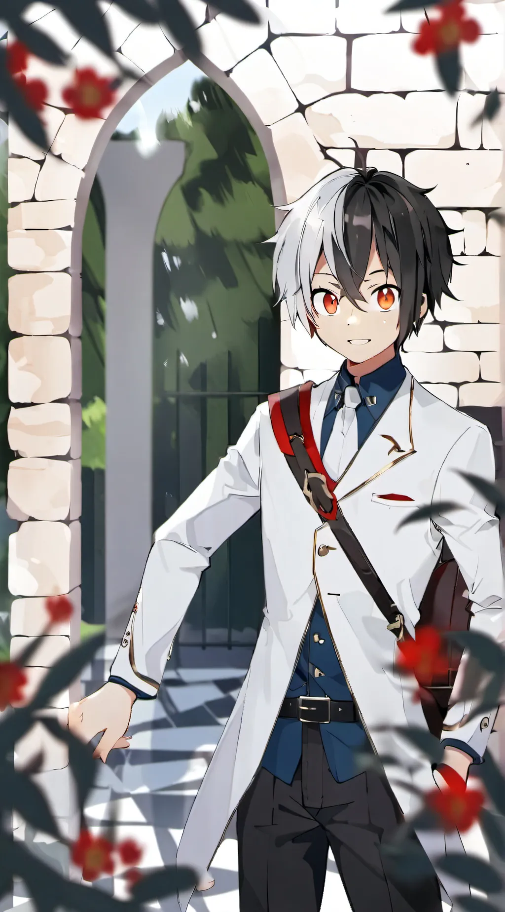 ai character: Shoto Todoroki  background