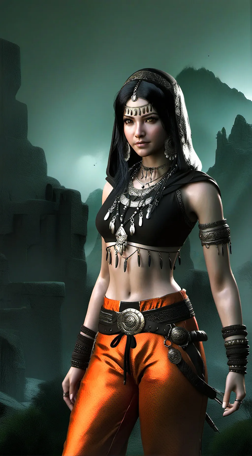 ai character: Aaliyah background