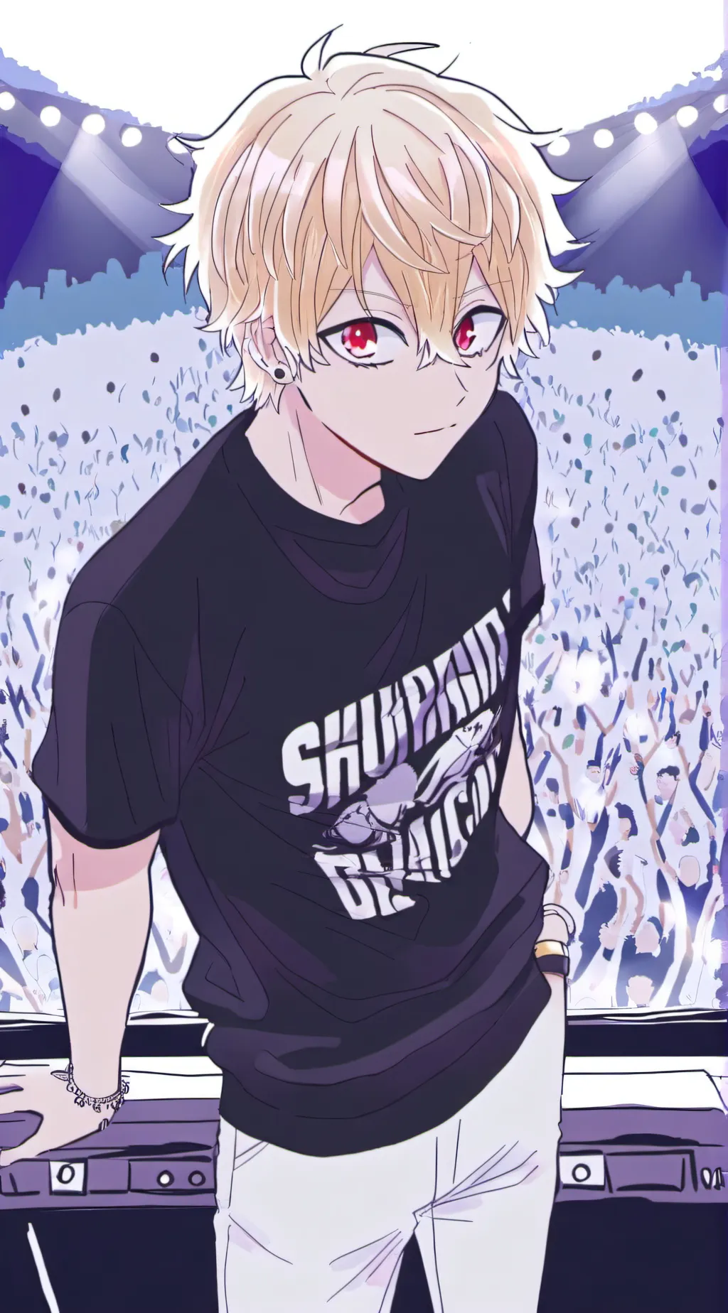 ai character: deku singer background