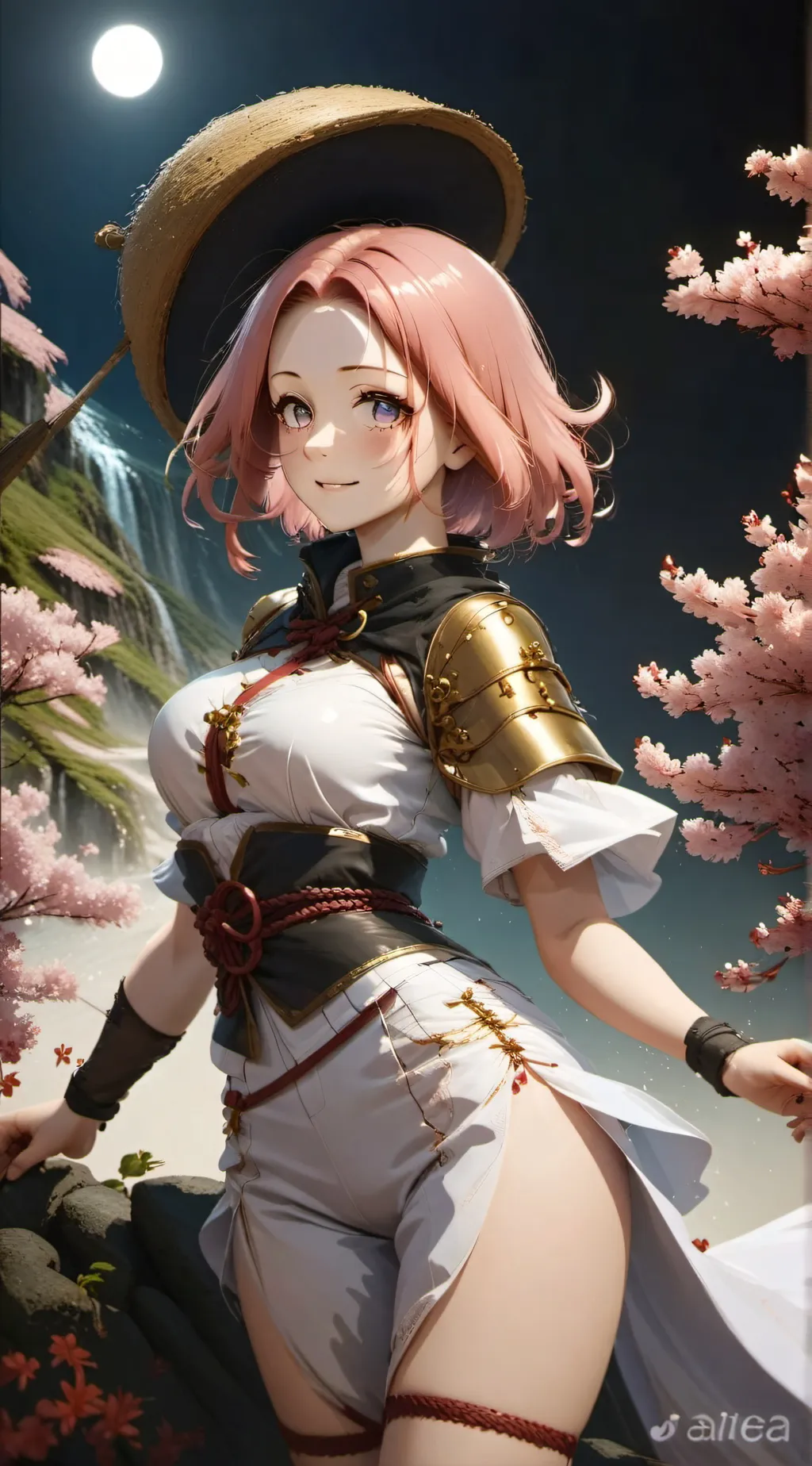 ai character: sakura background