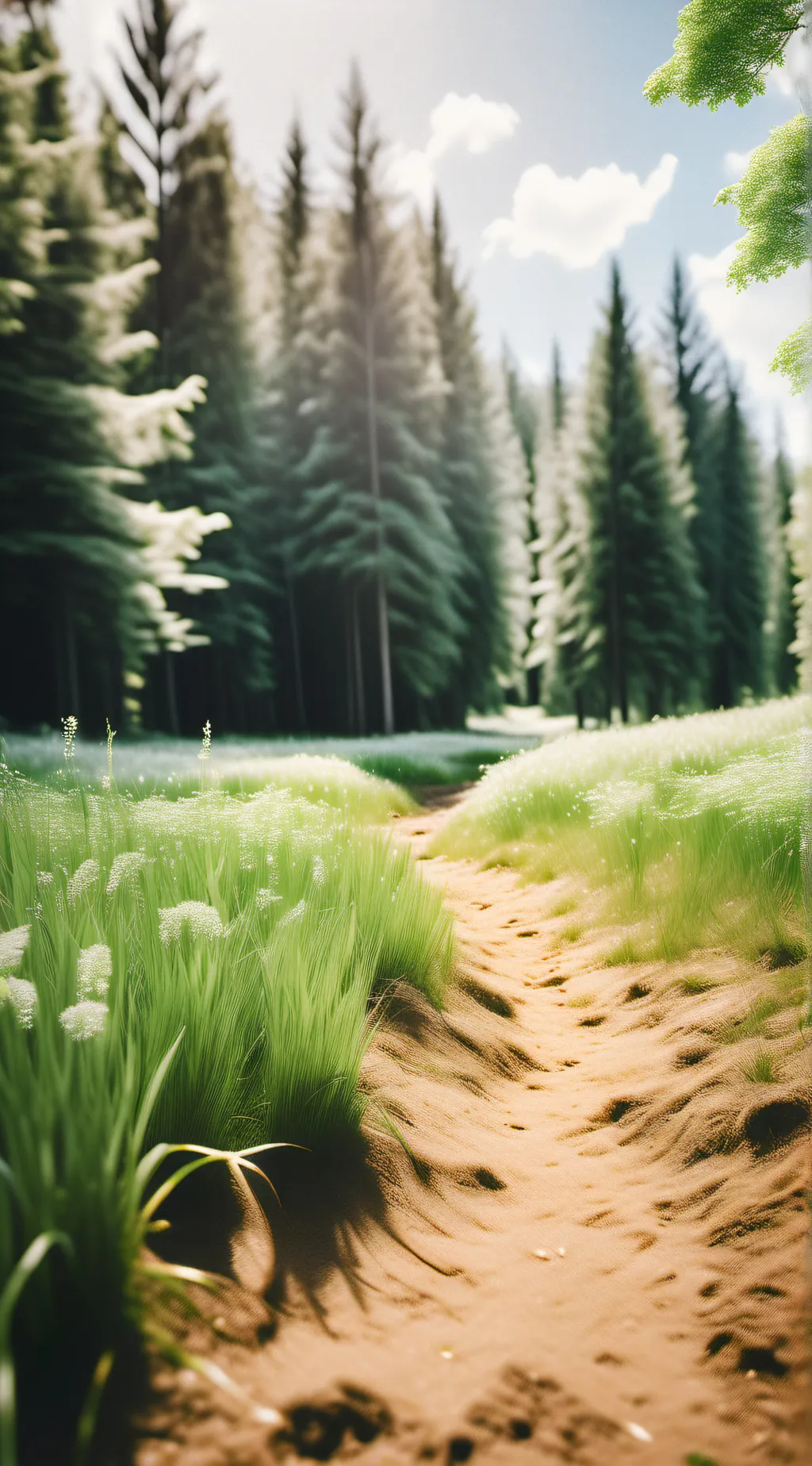 ai character: Grass background