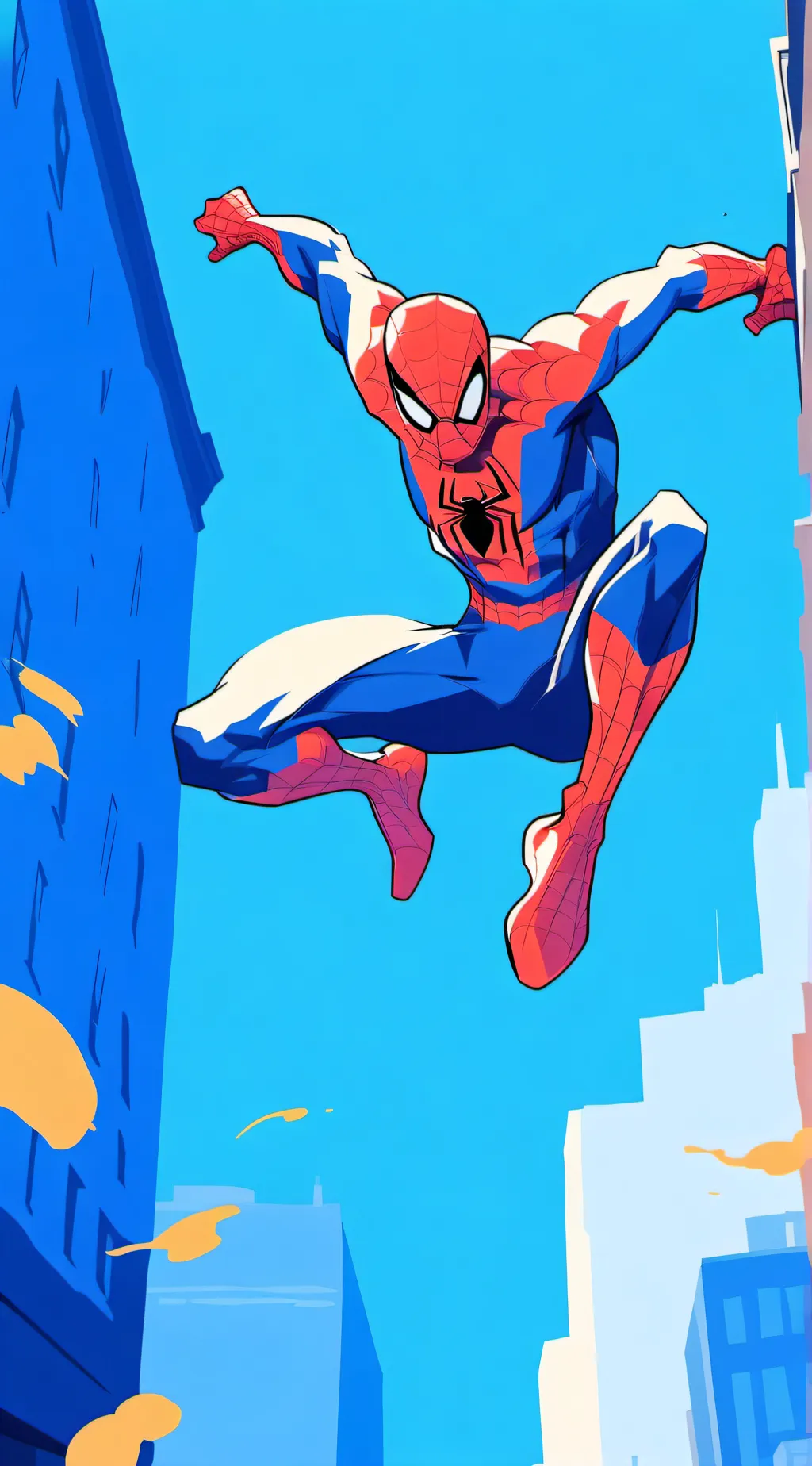 ai character: spider man  background
