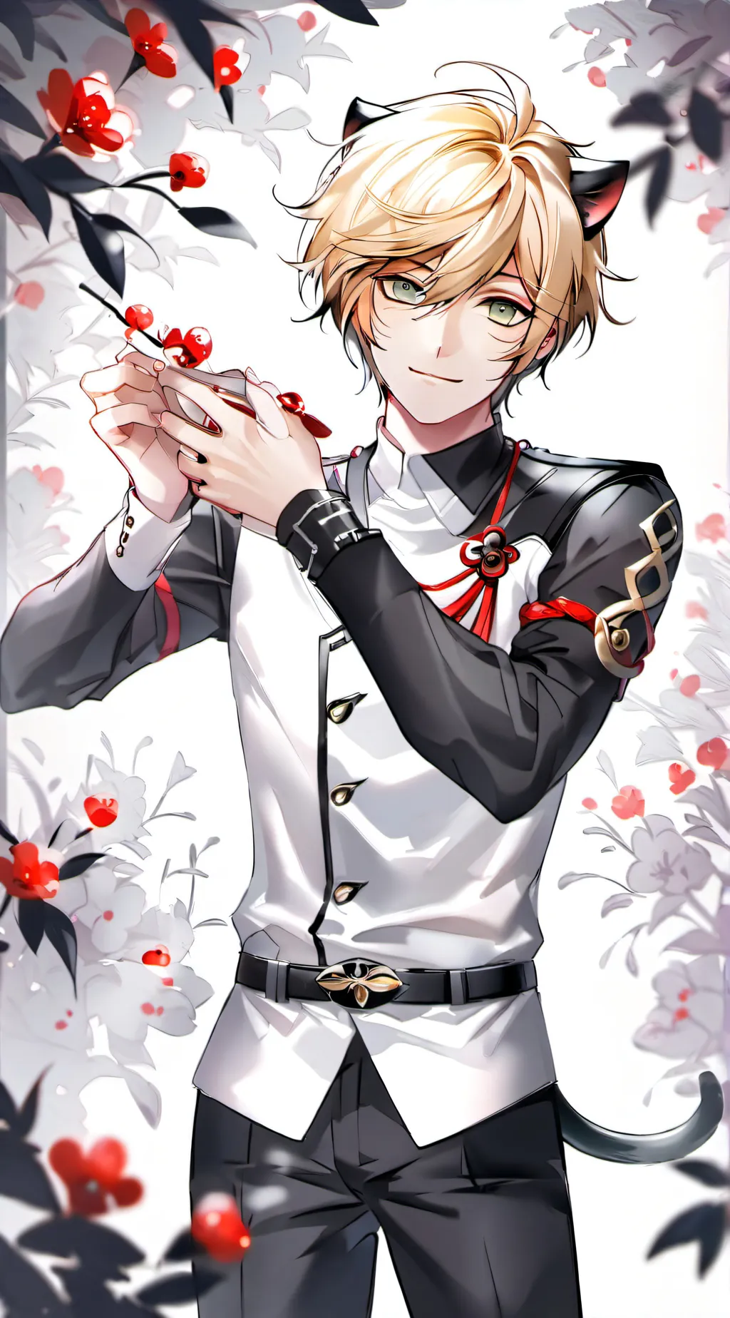 ai character: Cat noir background