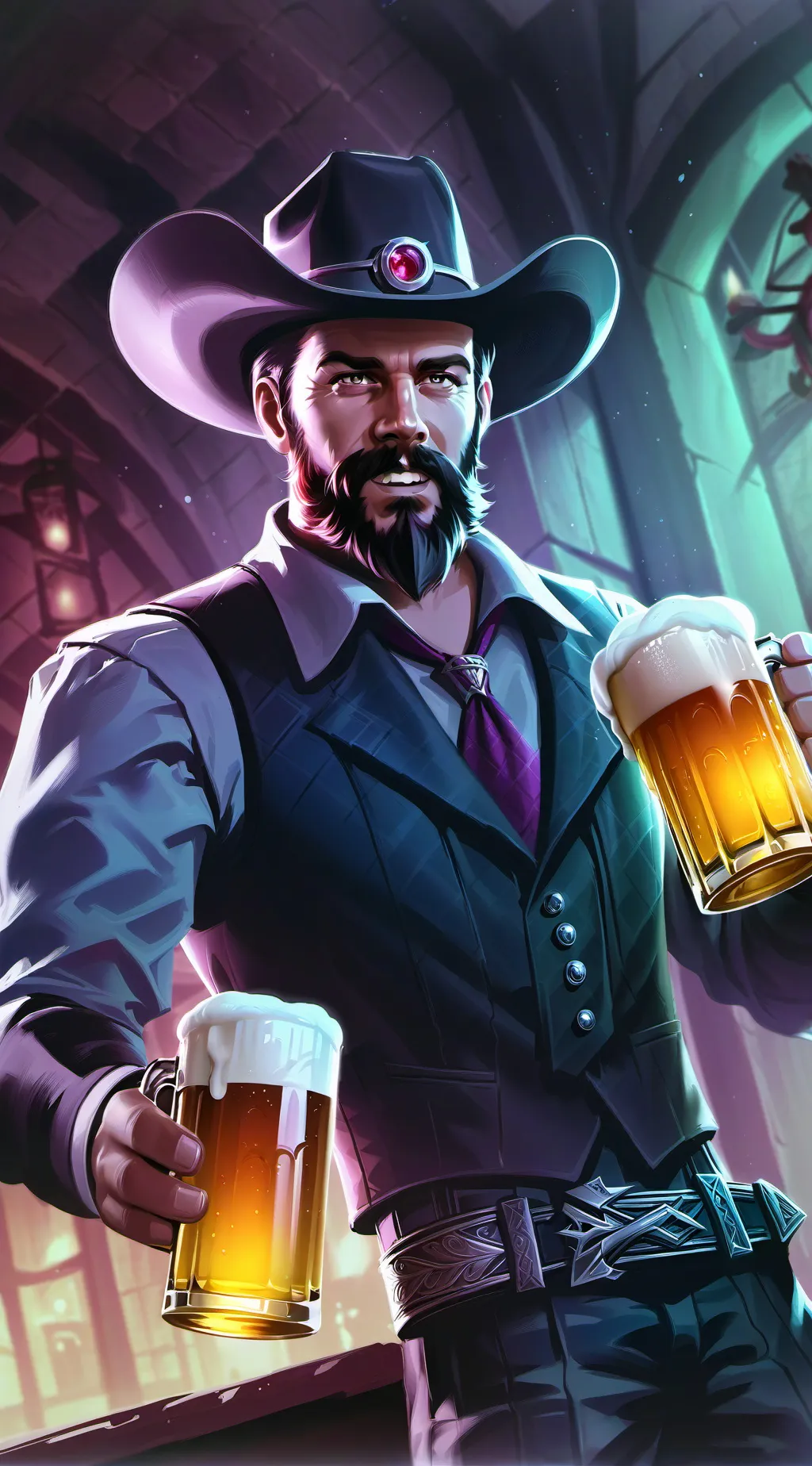 ai character: Beer Drink G.ame background