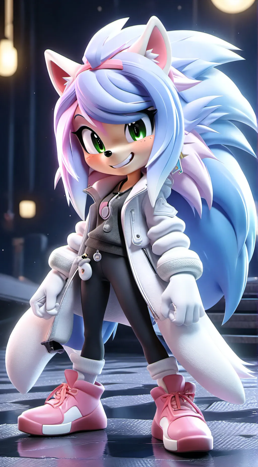 ai character: Lana daisy boom background