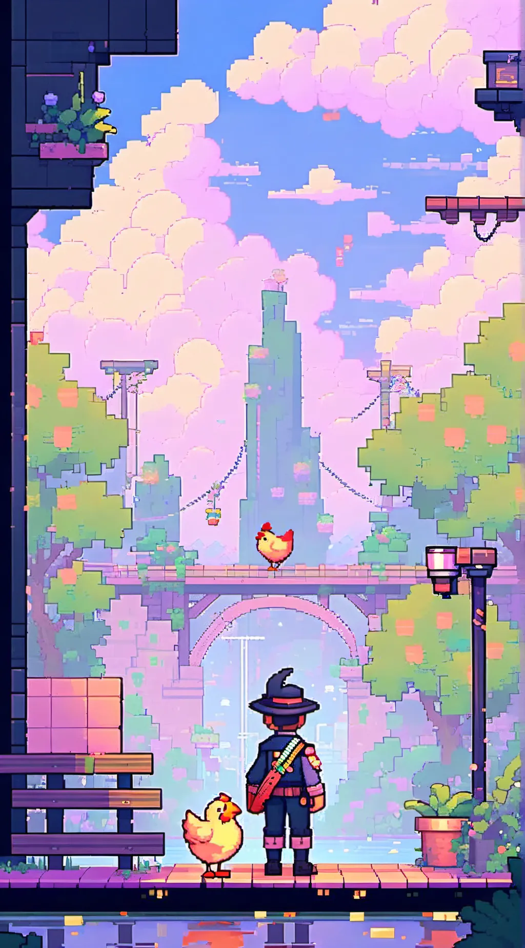 ai character: chicky game background