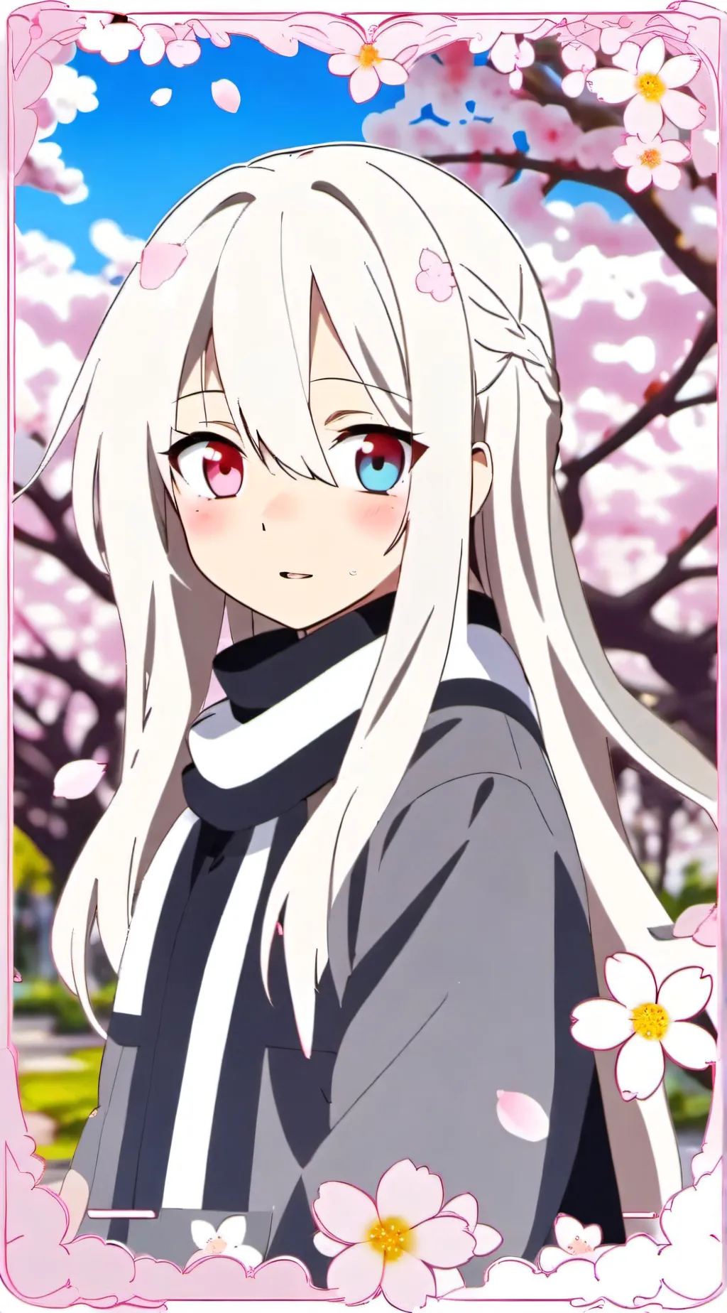 ai character: Sakura background