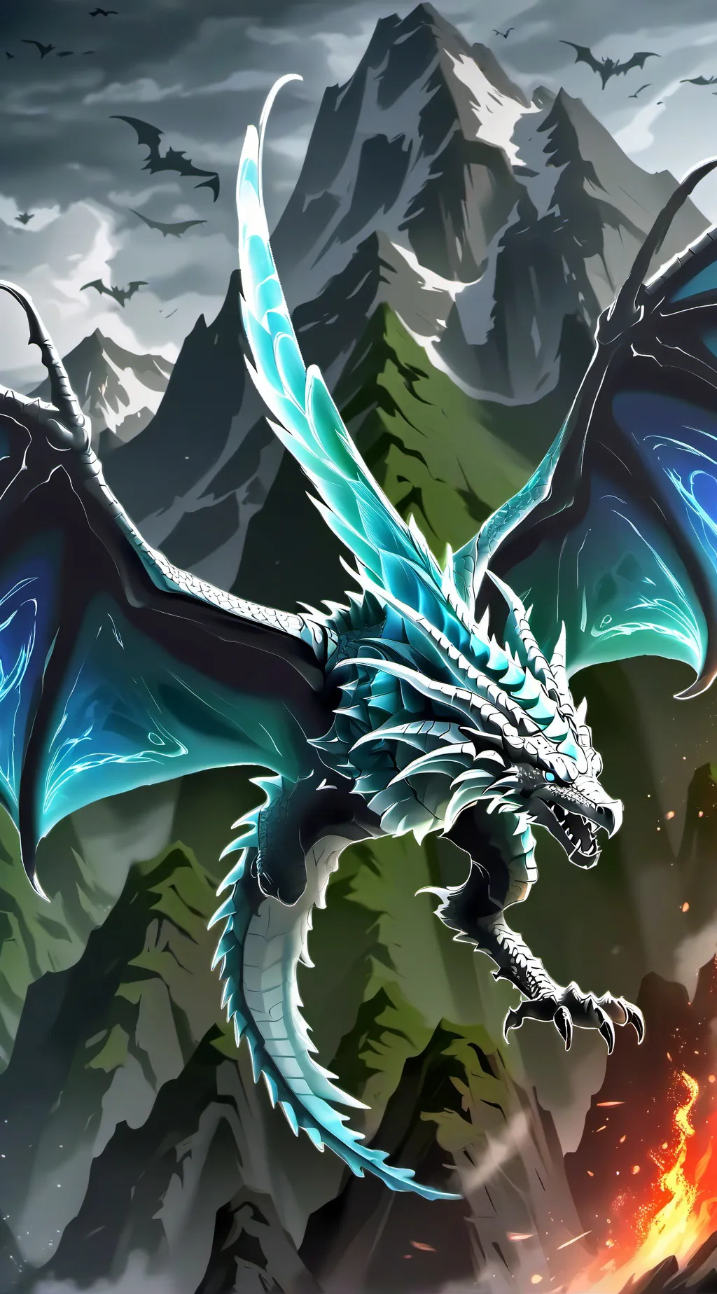 ai character: jade mountain  background