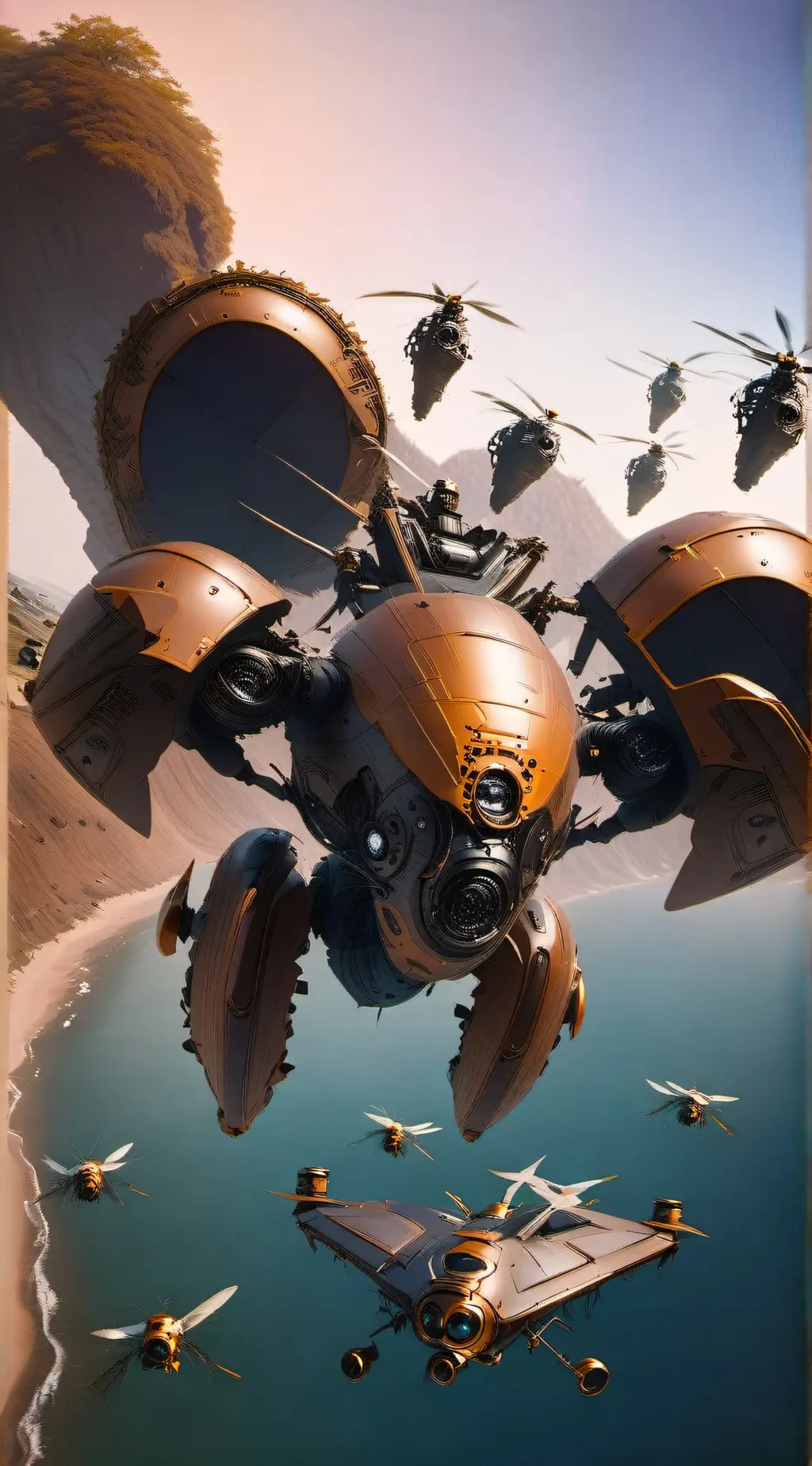 ai character: murder drones  background