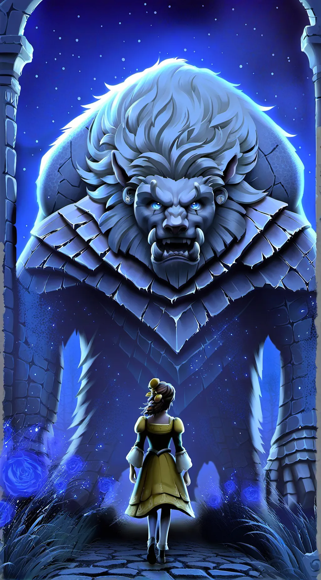 ai character: Beast  background