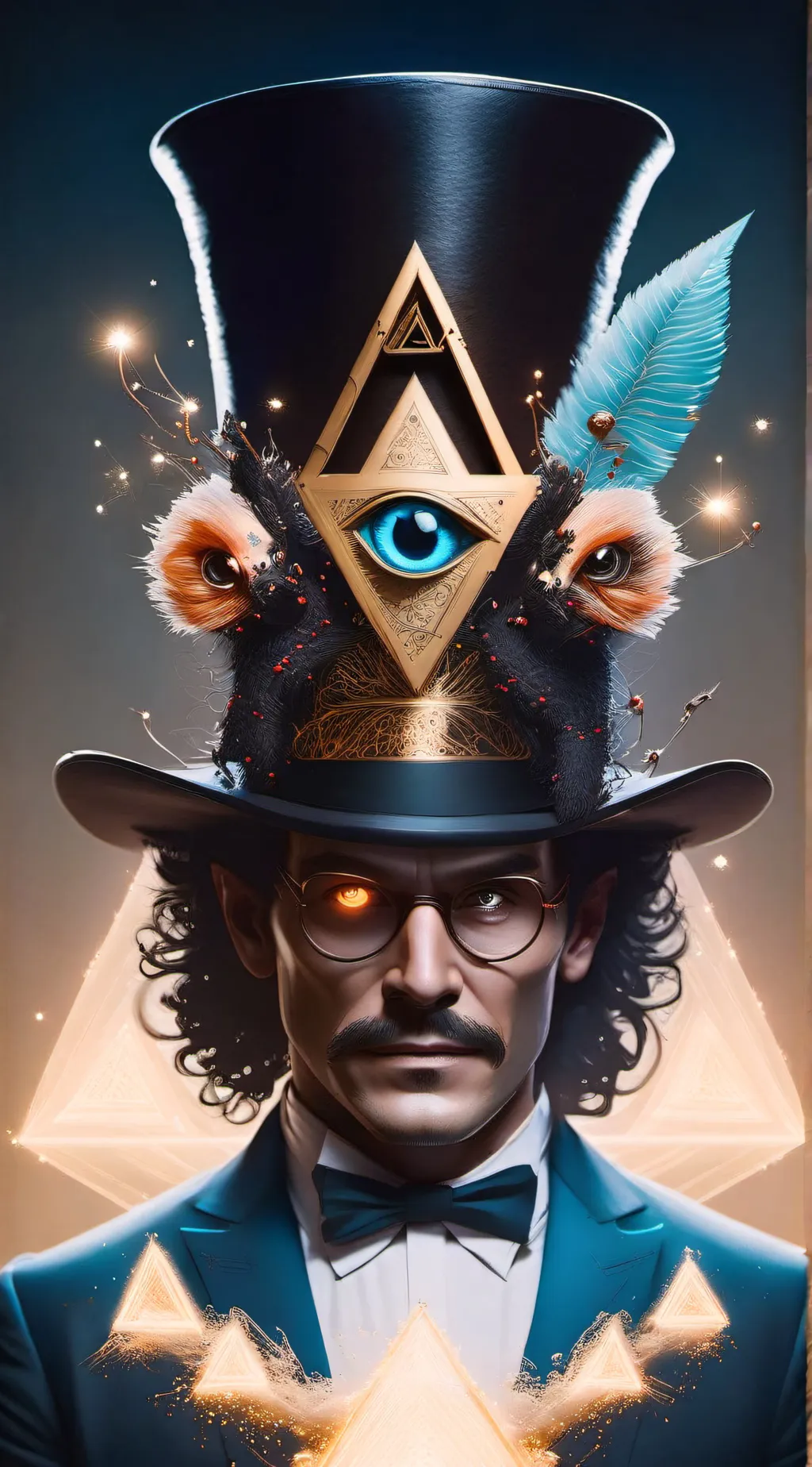 ai character: BILL CIPHER  background