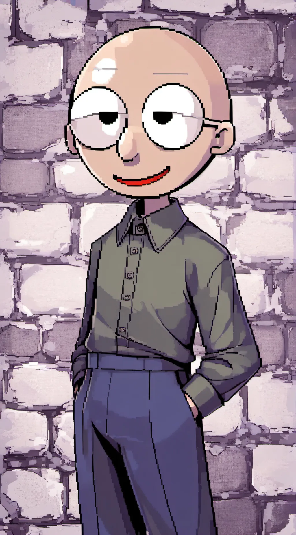 ai character: Baldi background