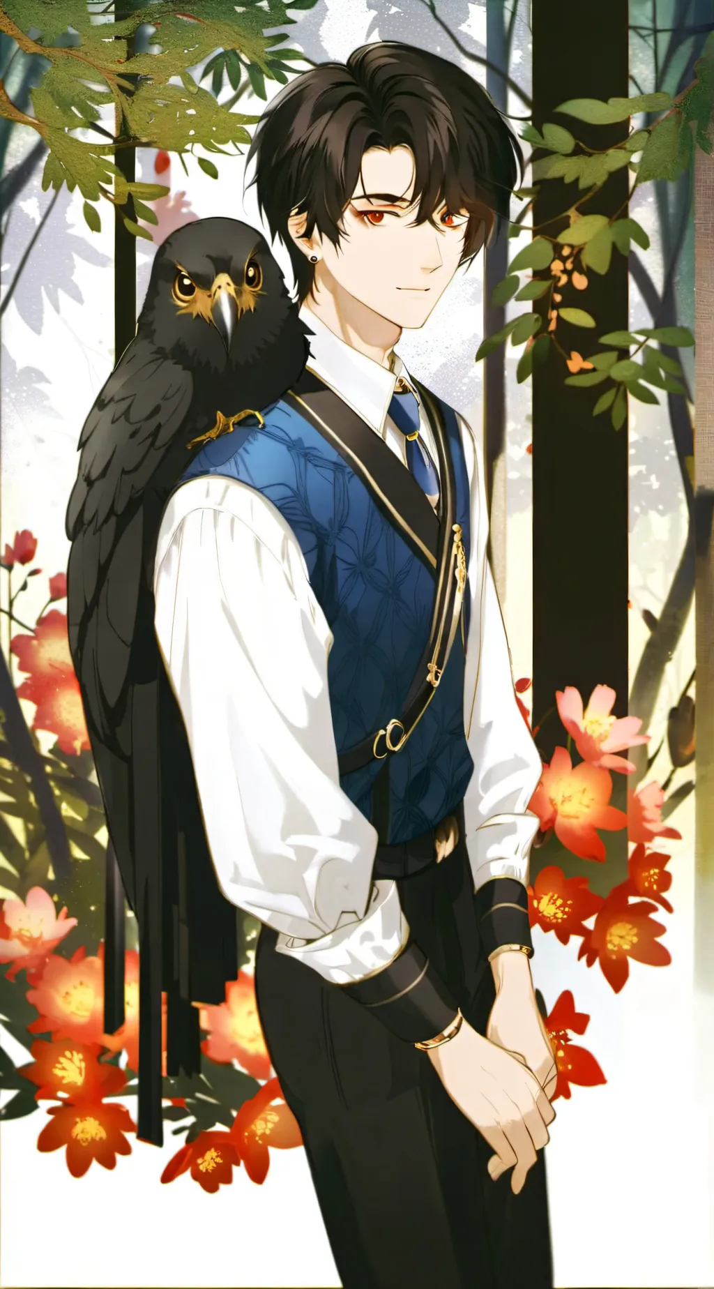 ai character: anime background