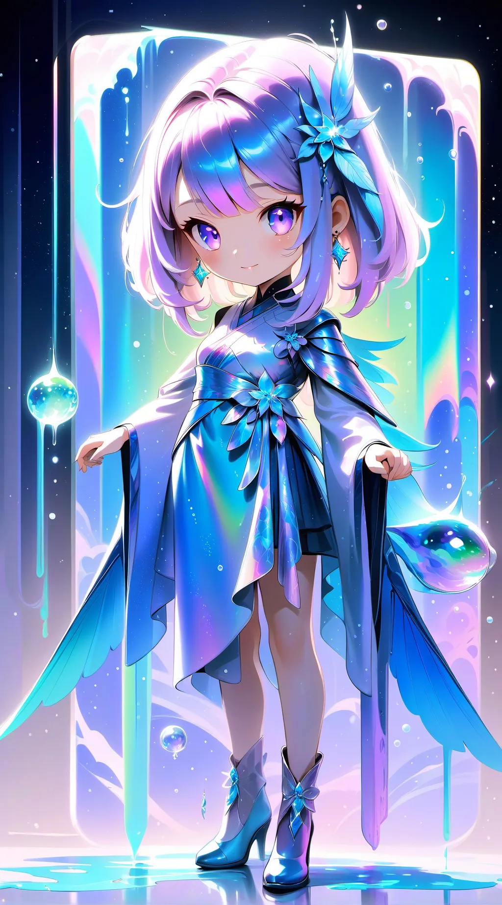 ai character: kid  background